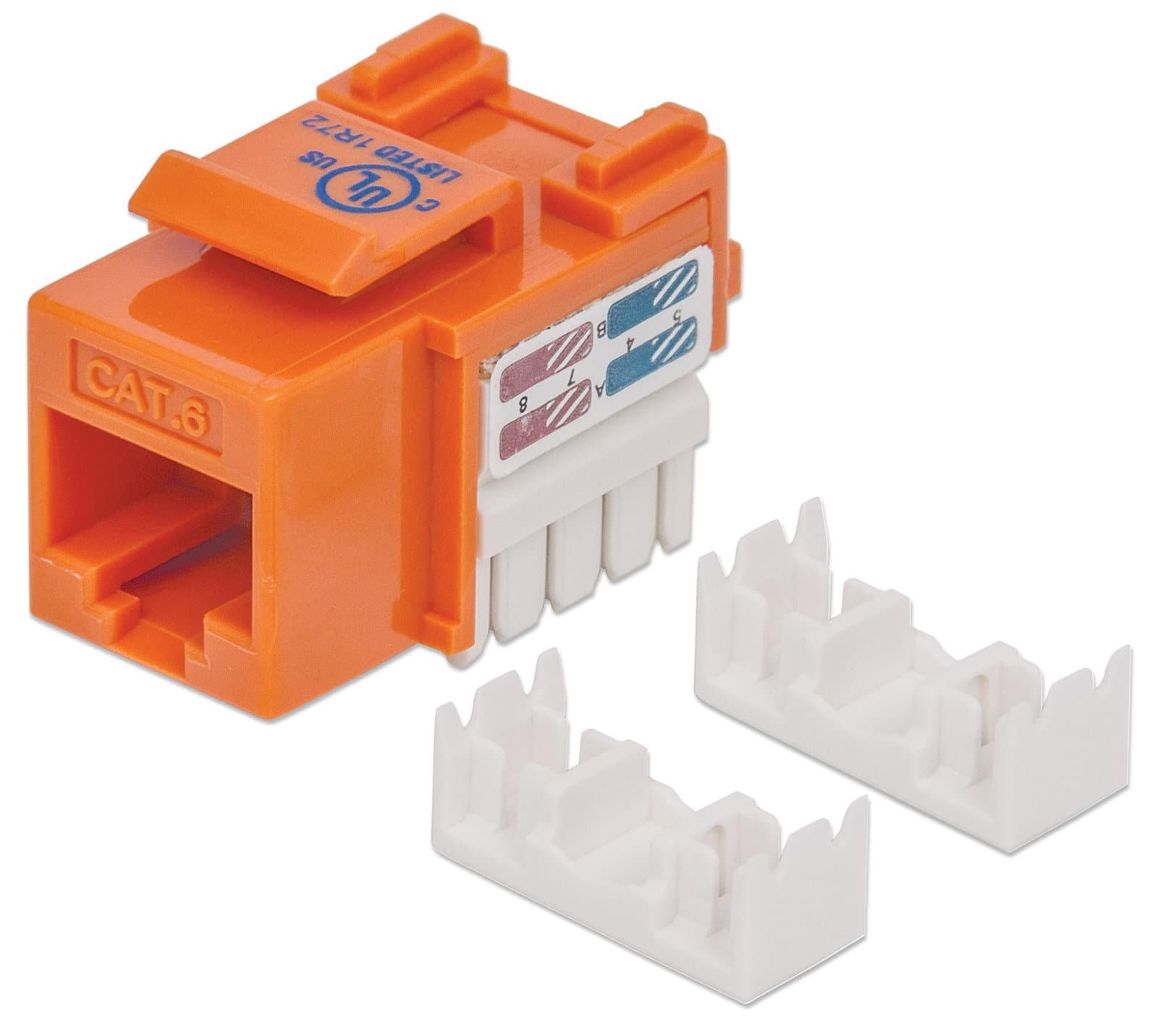 Frutto Keystone RJ45 Cat6 UTP Arancione - Intellinet IWP-MD C6/OR