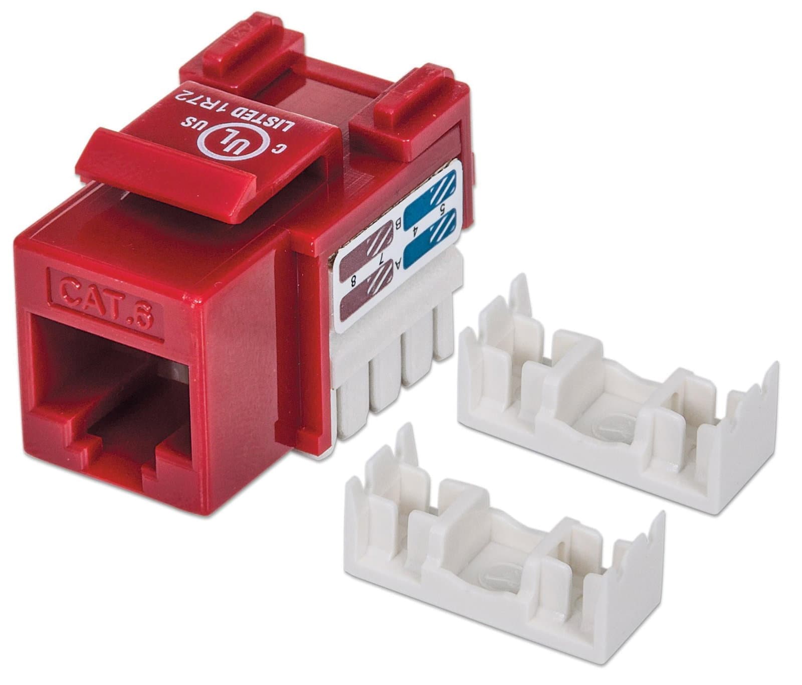 Frutto Keystone RJ45 Cat6 UTP Rosso - Intellinet IWP-MD C6/RED