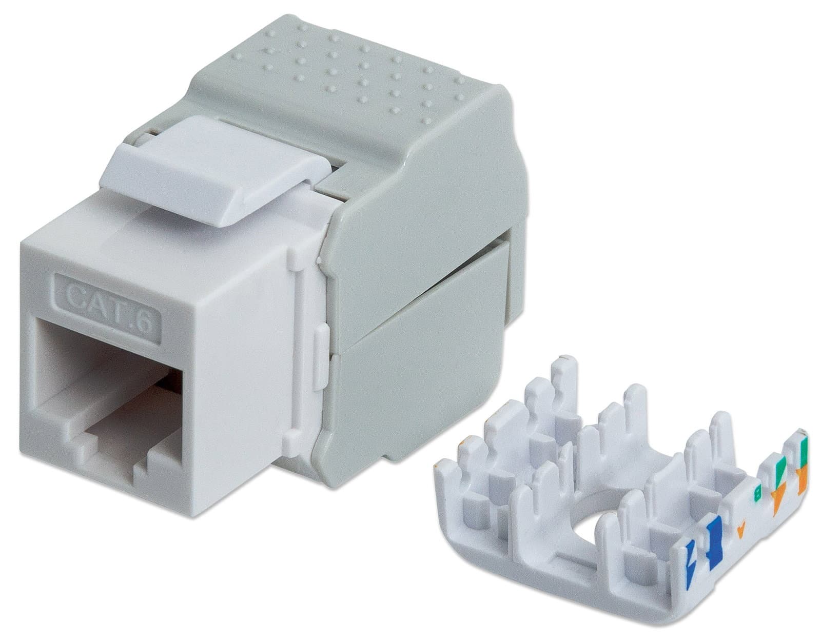 Frutto Keystone RJ45 UTP Cat6 bianco - Intellinet IWP-MD C6/TLU