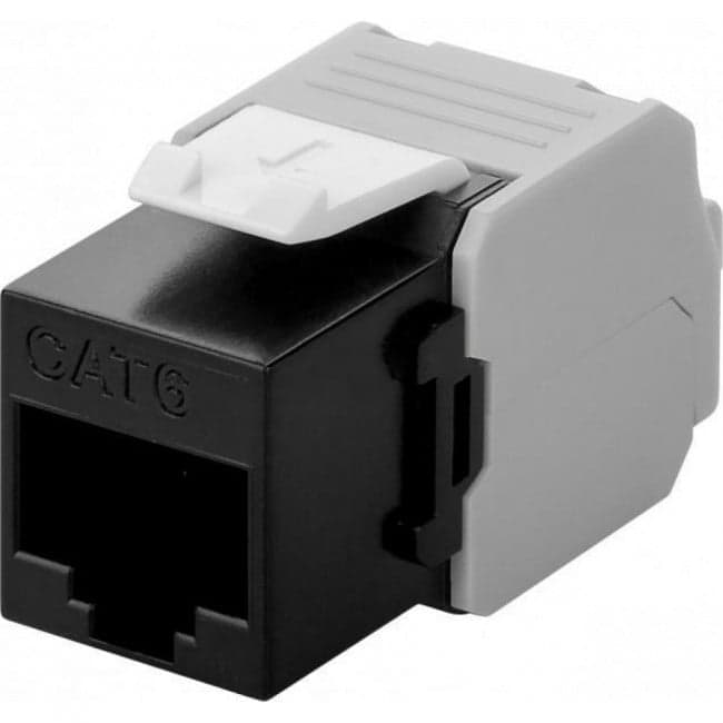 Frutto Keystone RJ45 UTP Cat6 Nero Toolfree - Intellinet IWP-MD C6/TLUB