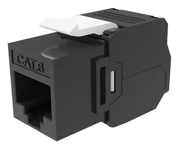 Frutto keystone RJ45 UTP Cat6 tooless nero - Techly Professional IWP-MD C6/TLUBT