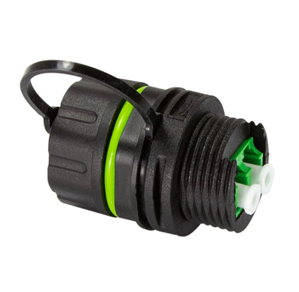 Connettore Fibra Ottica LC Duplex Impermeabile IP68 con Cappuccio Antipolvere - Logilink IWP-MD FOLC-IPPAN