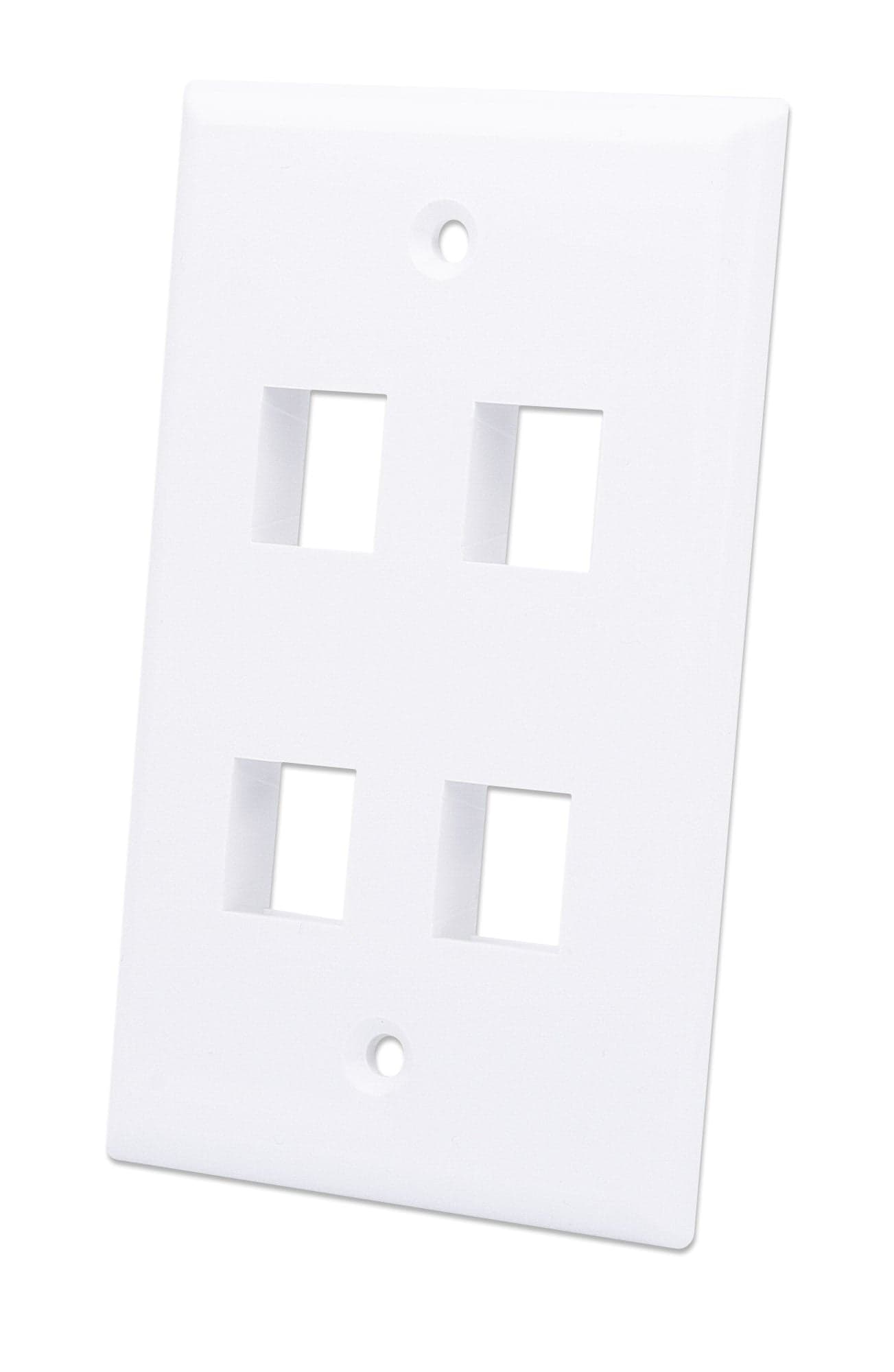 Placca porta frutti 4 posti mod. 503 bianca - Intellinet IWP-MD PSTR-4W