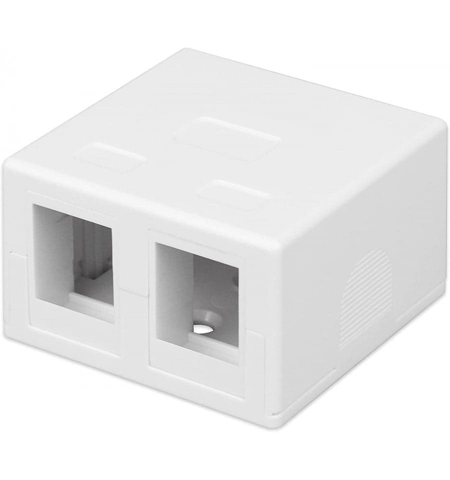 Presa a Muro per 2 Frutti Keystone Bianco - Intellinet IWP-MD SC-2