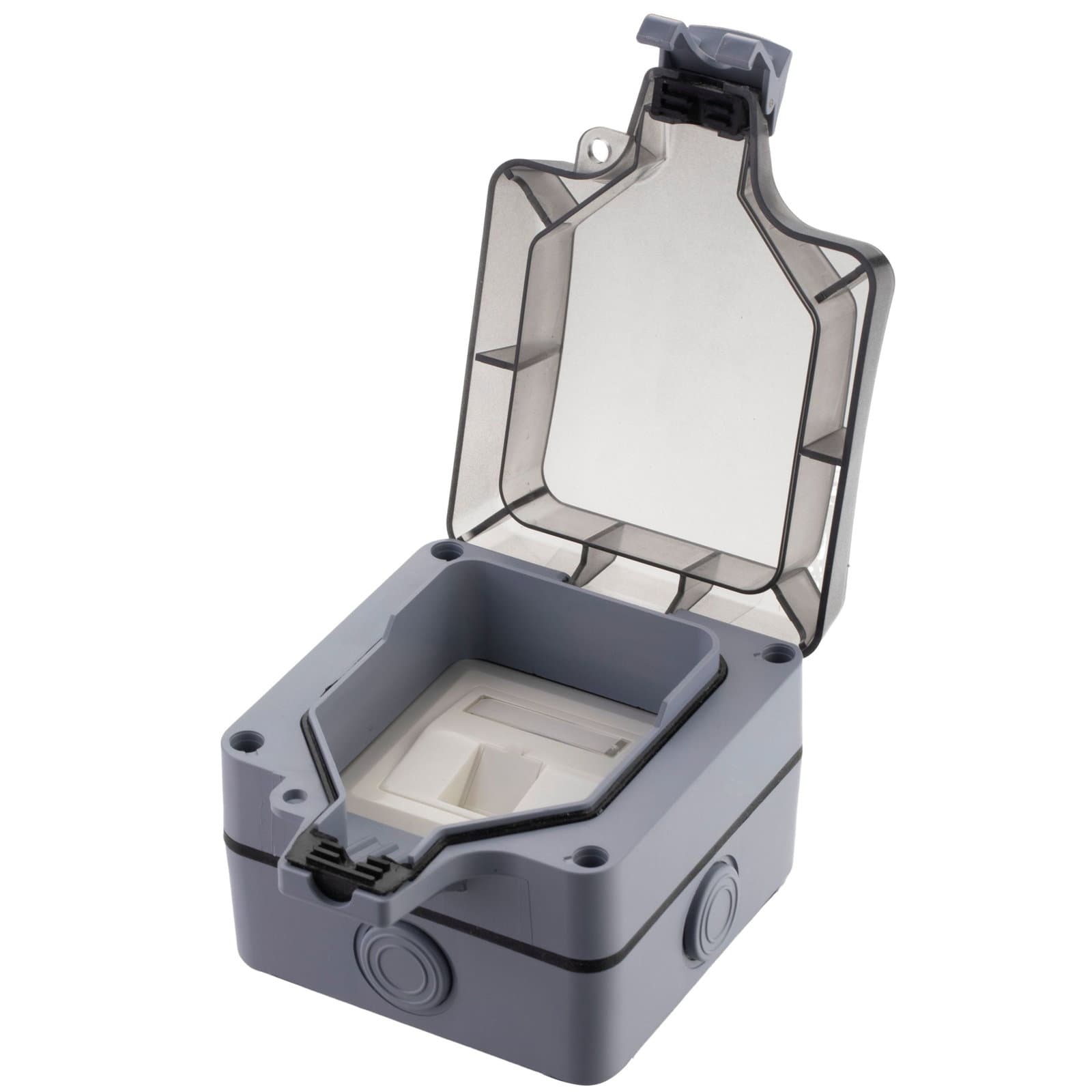 Scatola a Muro per 1 Frutto Keystone IP66 Grigio - Techly Professional IWP-MD SC66
