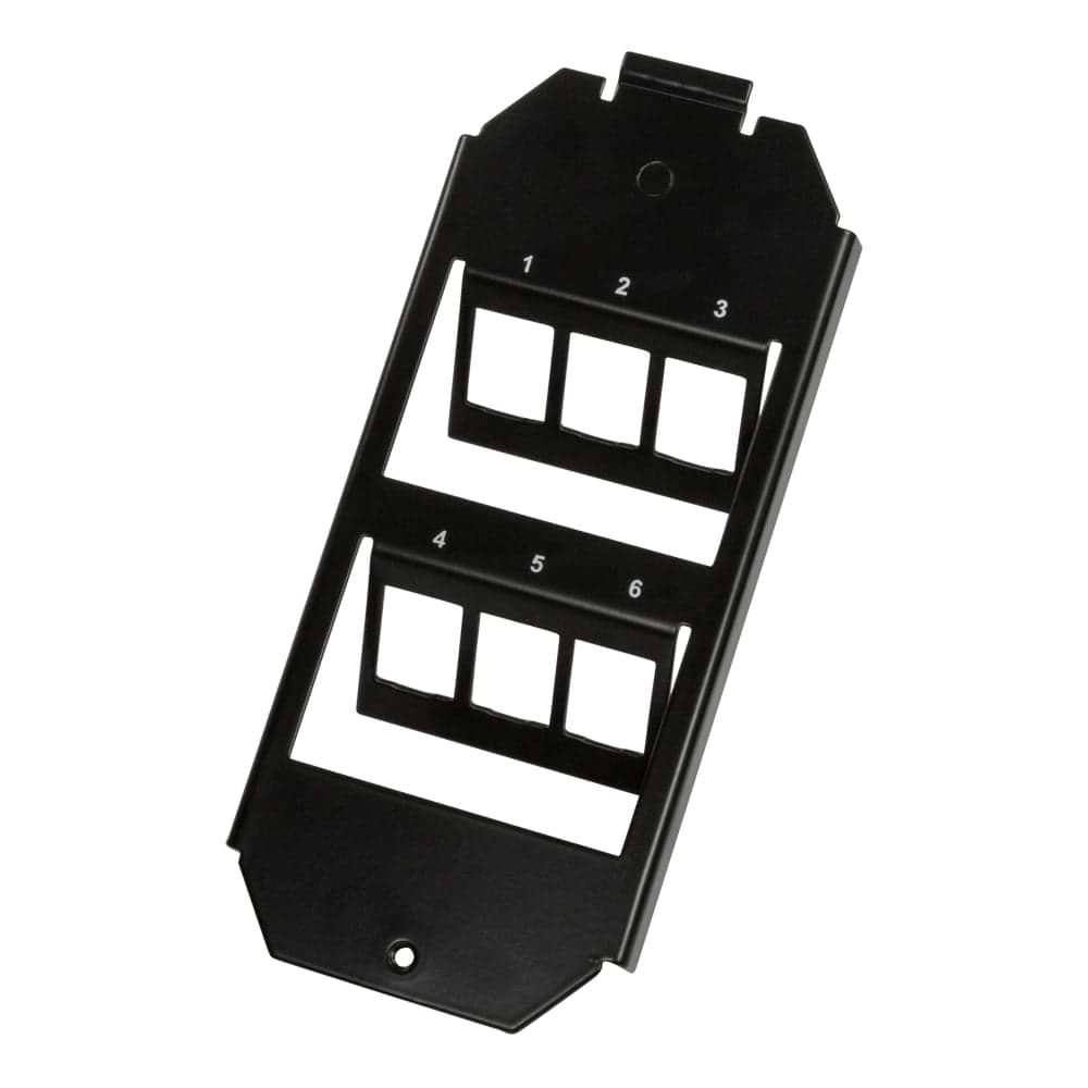 Modulo 6 Keystone per Scatola Derivazione 165 mm Nero - Logilink IWP-MD-FL6BK