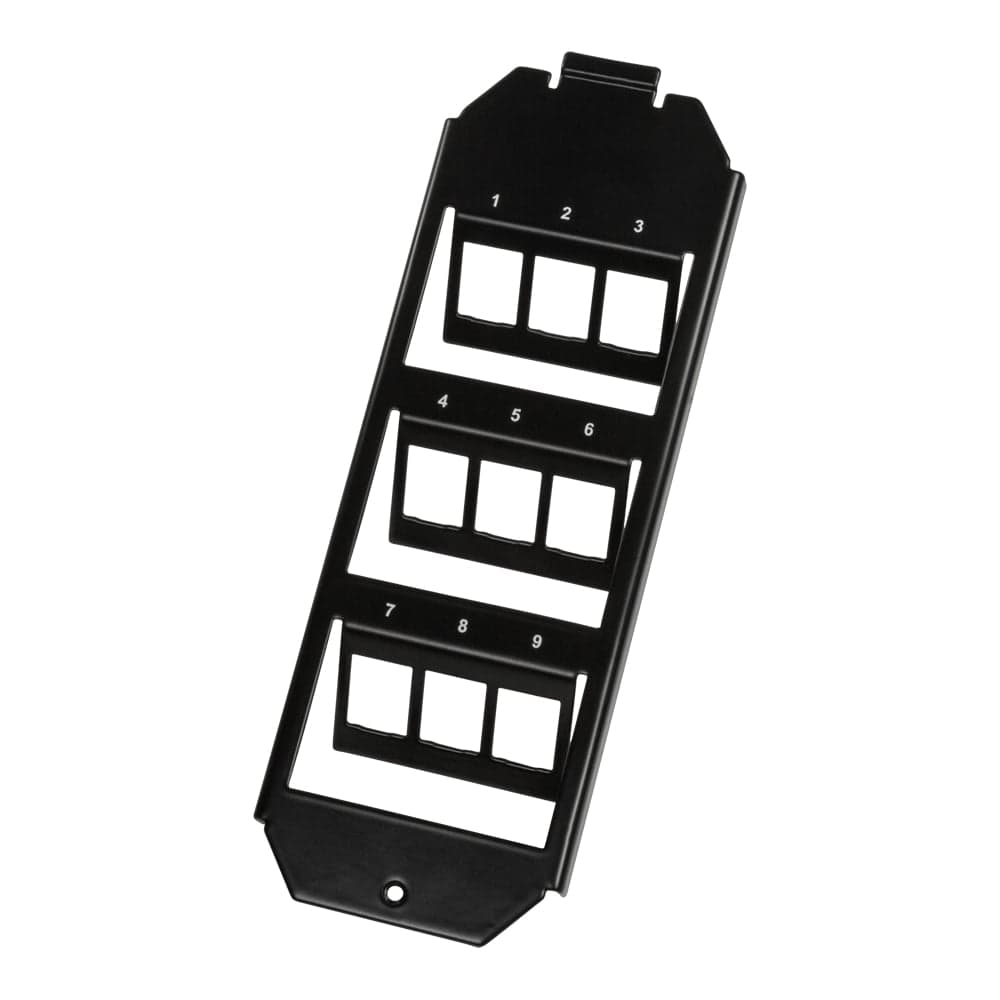 Modulo 9 Keystone per Scatola Derivazione 210 mm Nero - Logilink IWP-MD-FL9BK