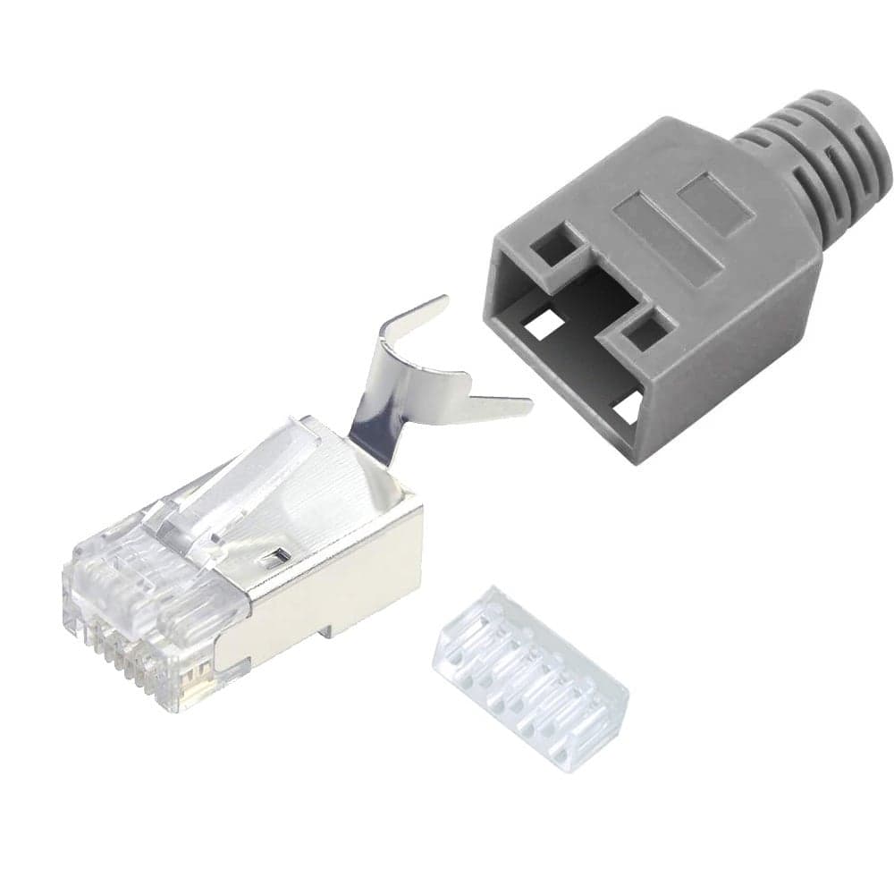 Plug per Cat5 e 6 STP con Guida e Copriconnettore - Intellinet IWP-S6
