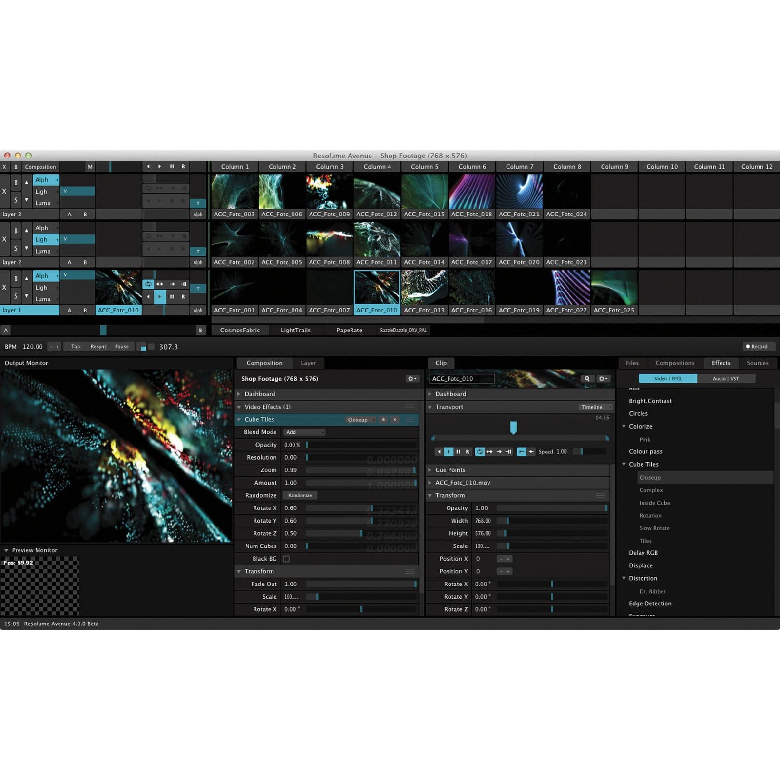 Software VJ Avenue 7.0 - Resolume 102401