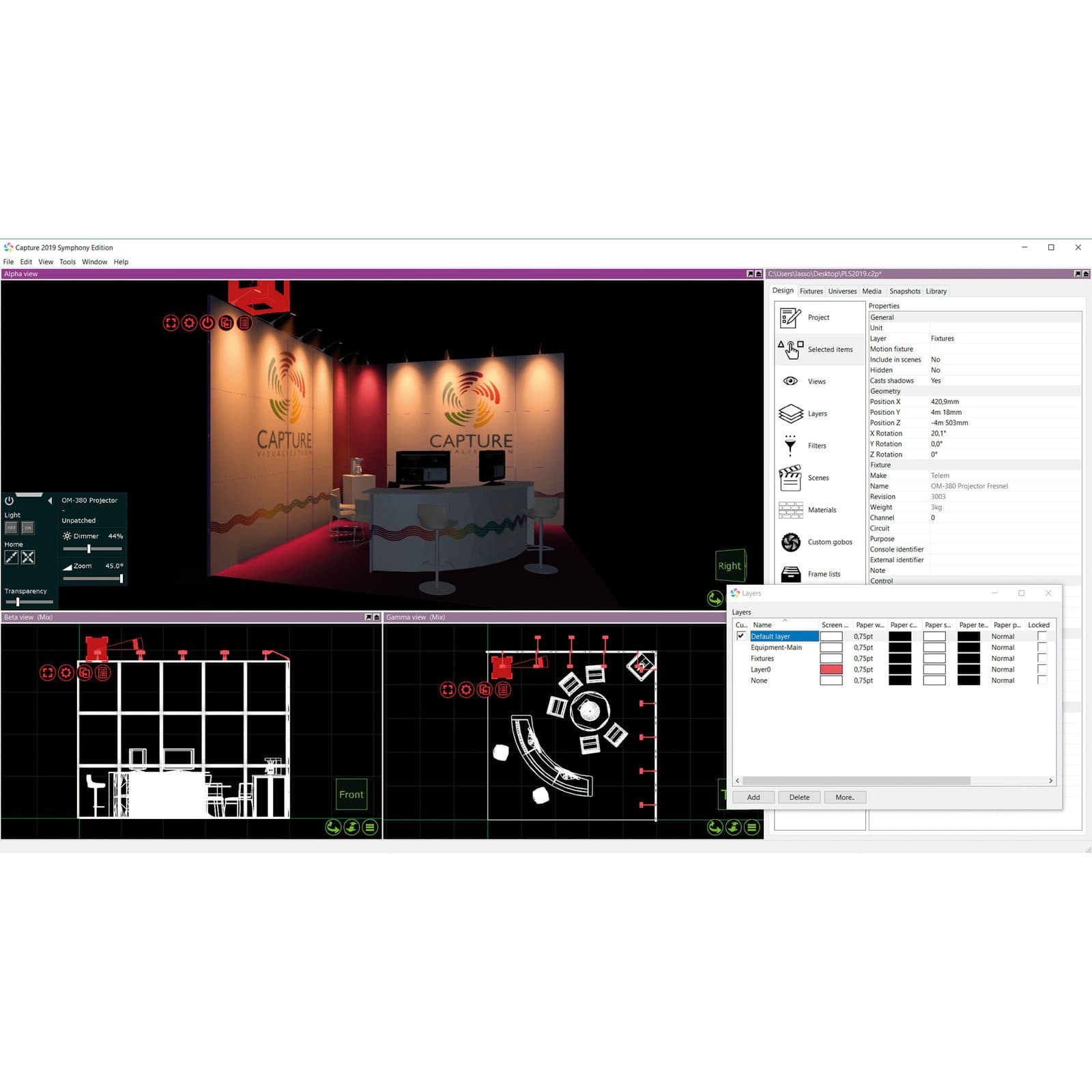 Software Illuminazione - CAPTURE 50075