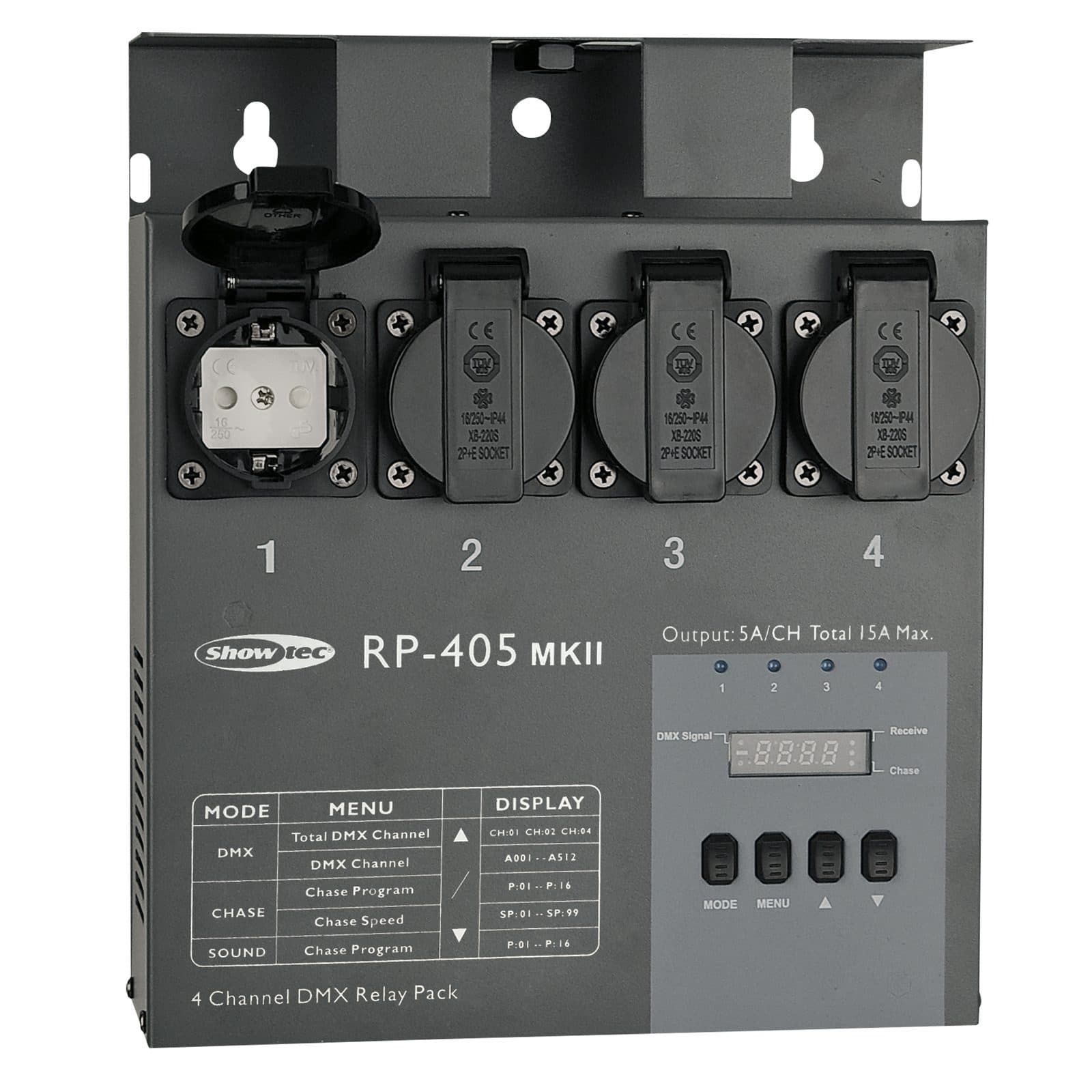 Relay Pack 4x5A - Showtec 50753