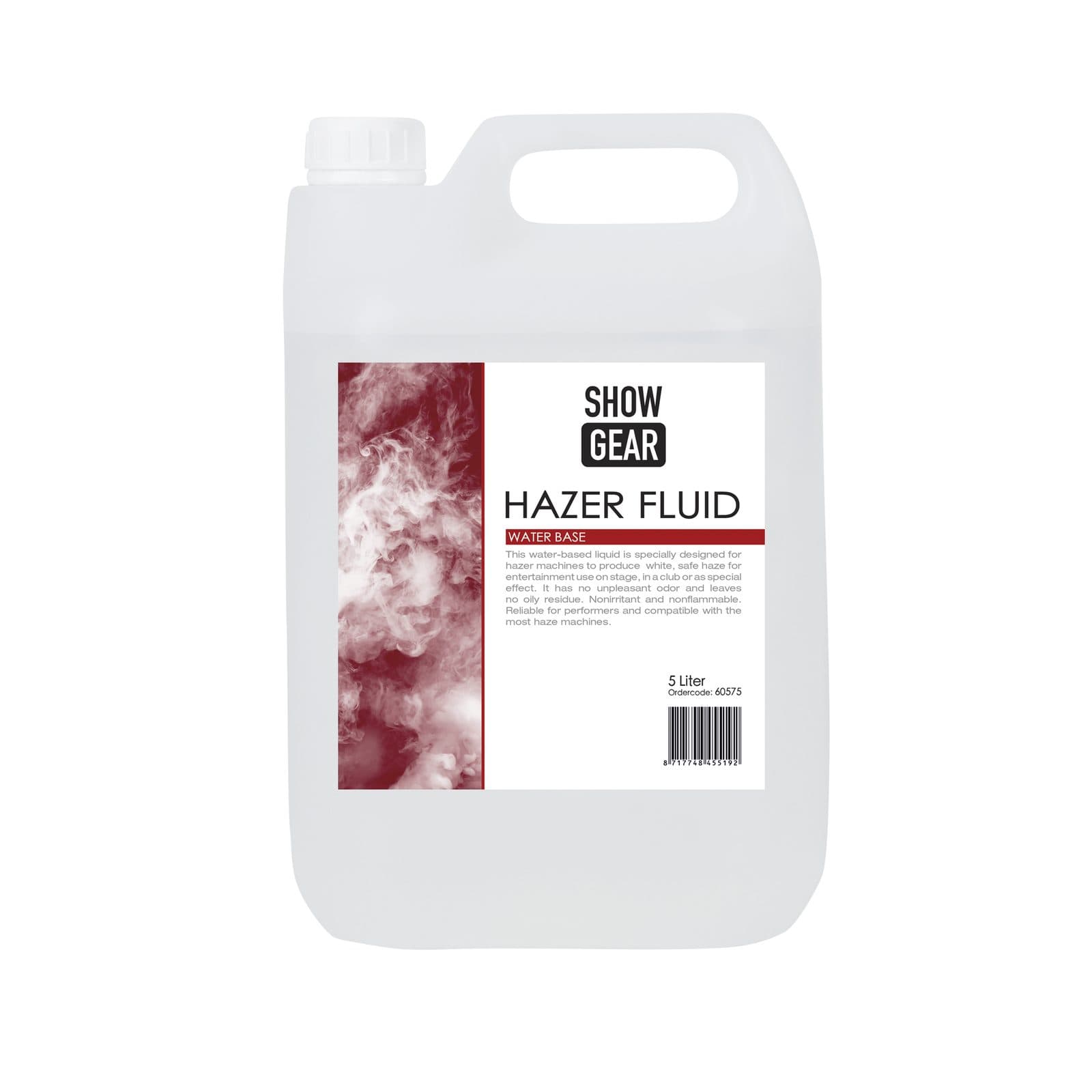 Hazer Fluid 5L - Water-based - Showgear 60575