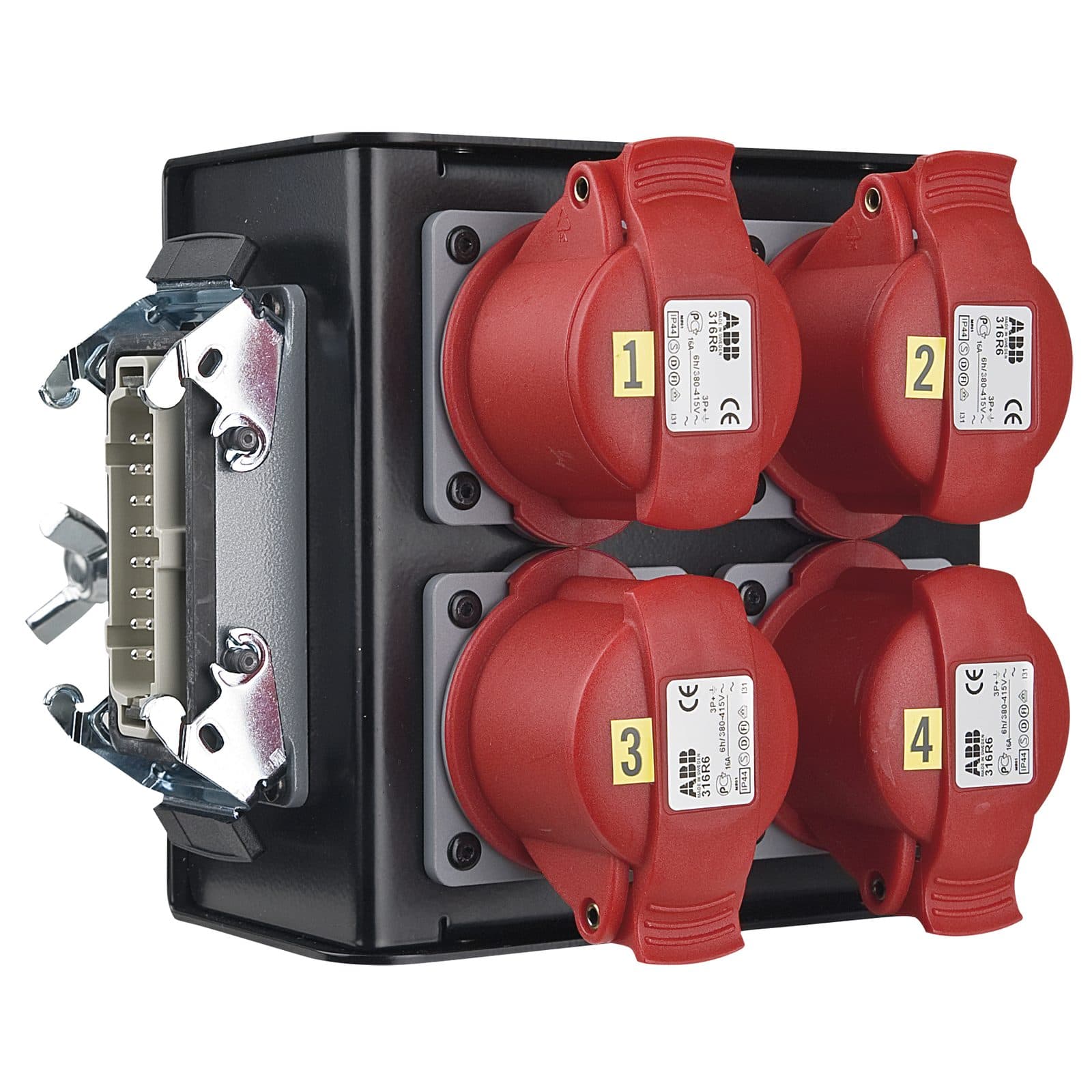 Connettore 16-pin a 4x CEE 4P 16A - Showgear 70297