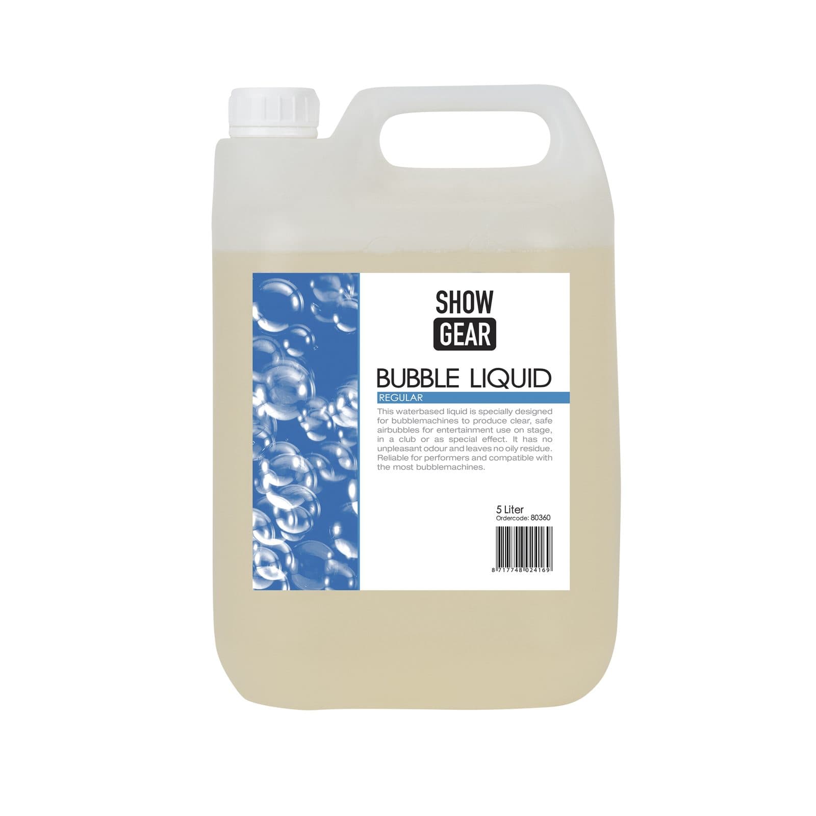 Bubble Liquid 5L - Showgear 80360