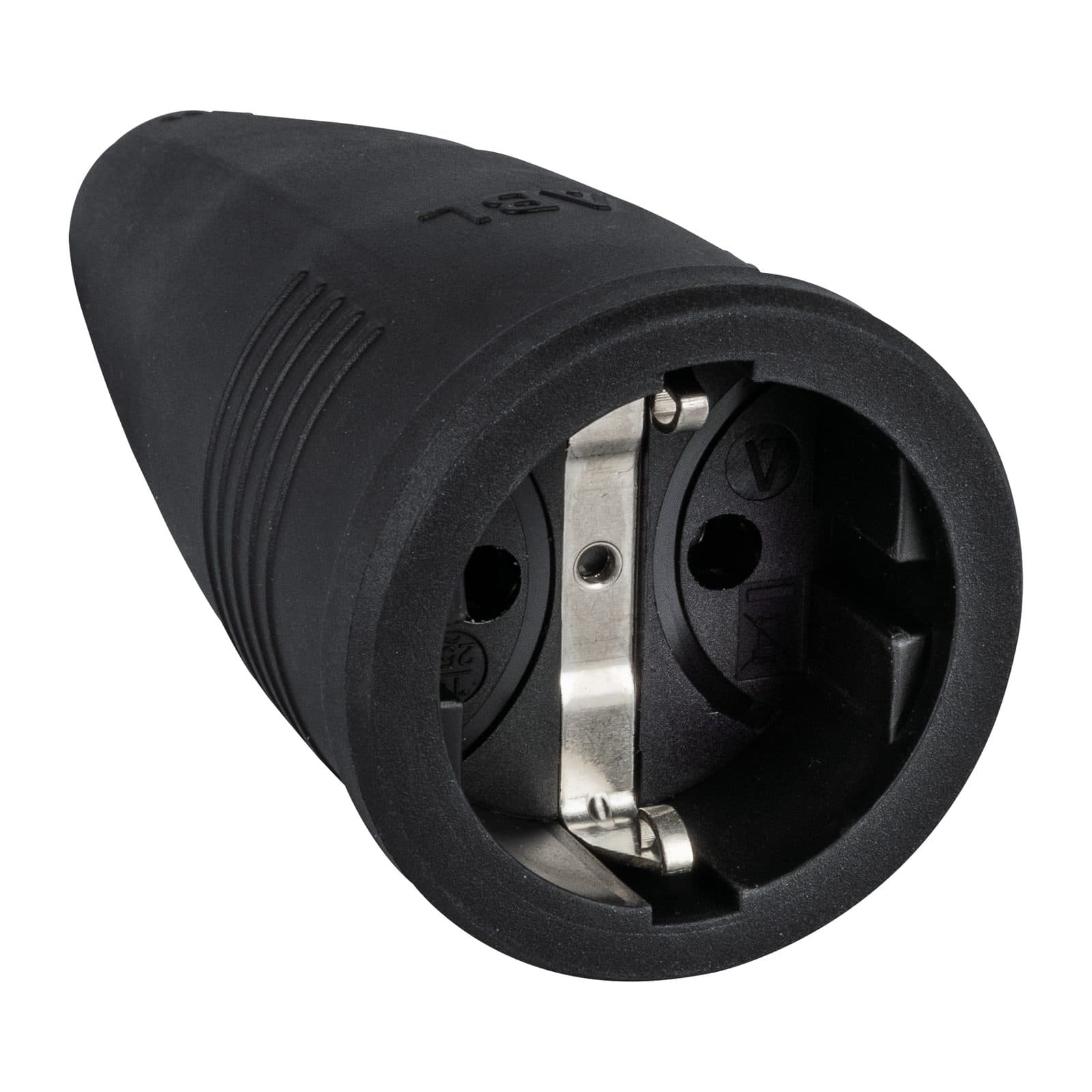Rubber Schuko Connector Female - 240 V - CEE 7/VII - ABL 90396