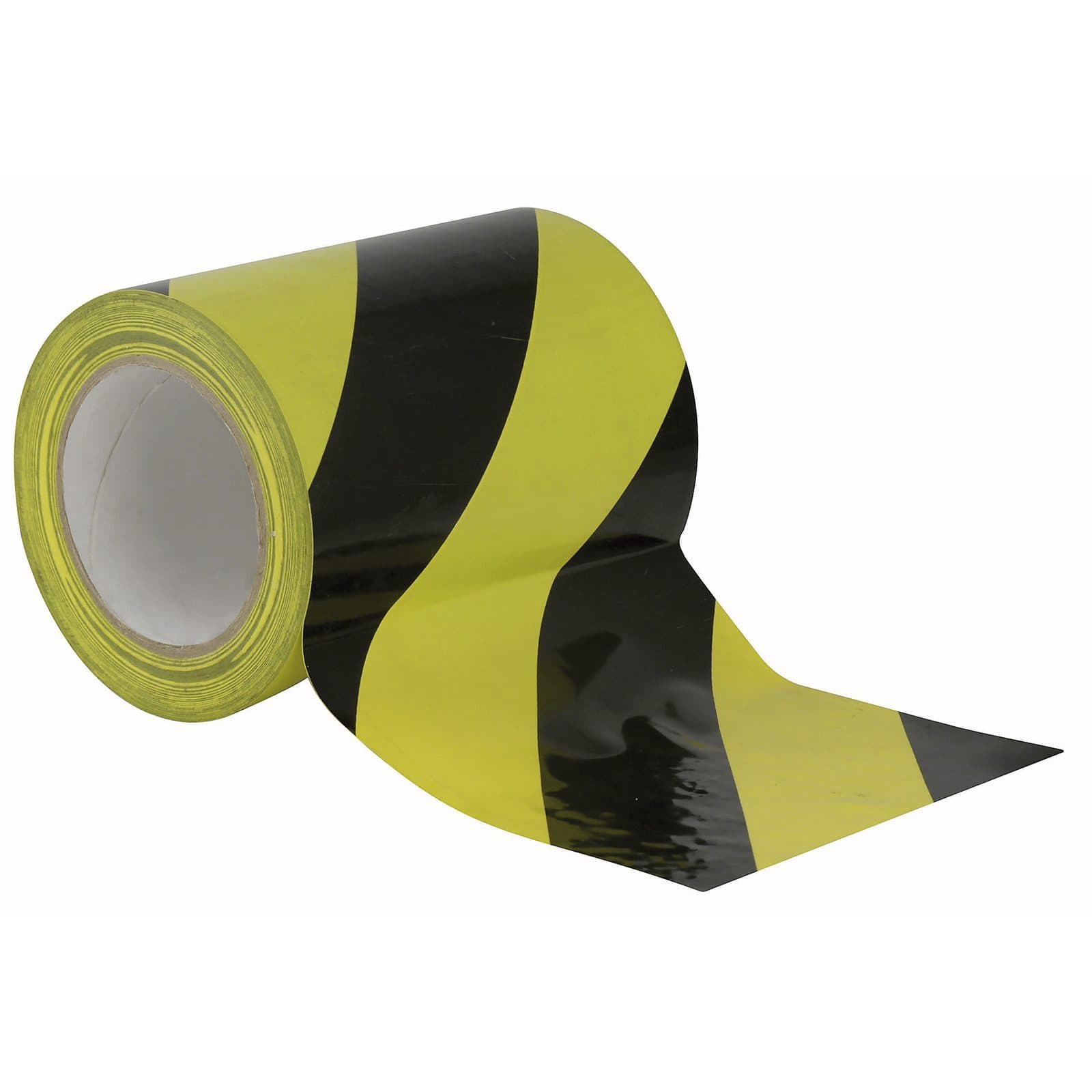 Floor-Marking Tape Black/Yellow - 150mm/33m - Showgear 90622