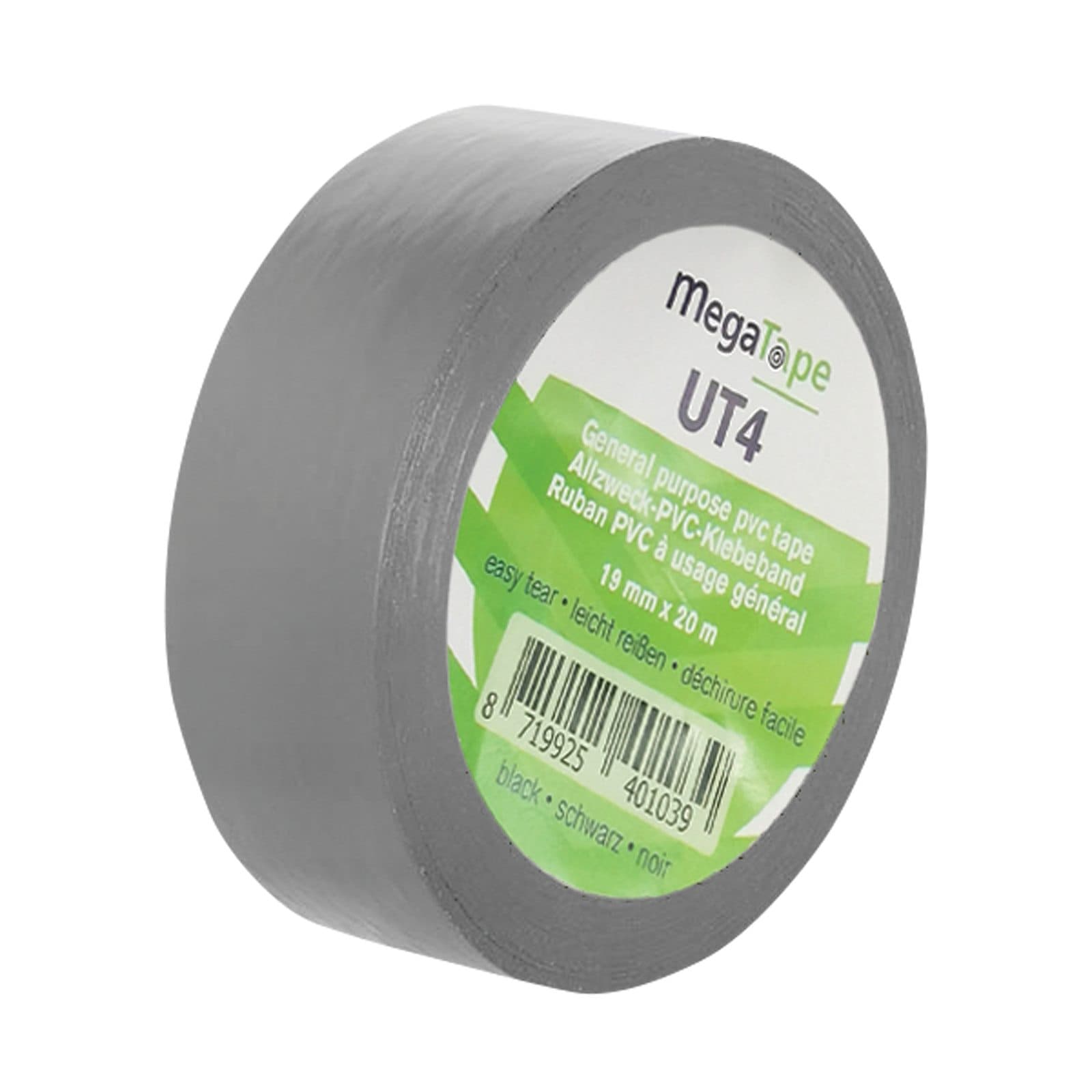 Nastro PVC Gray - 19 mm / 20m - Megatape 90678