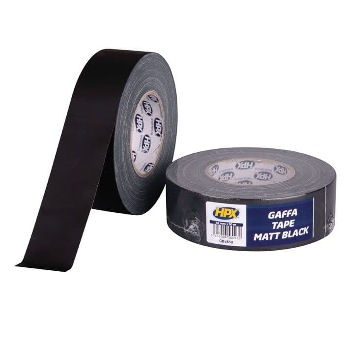 Gaffa Tape Matte Black - 48 mm / 50m - HPX 90694