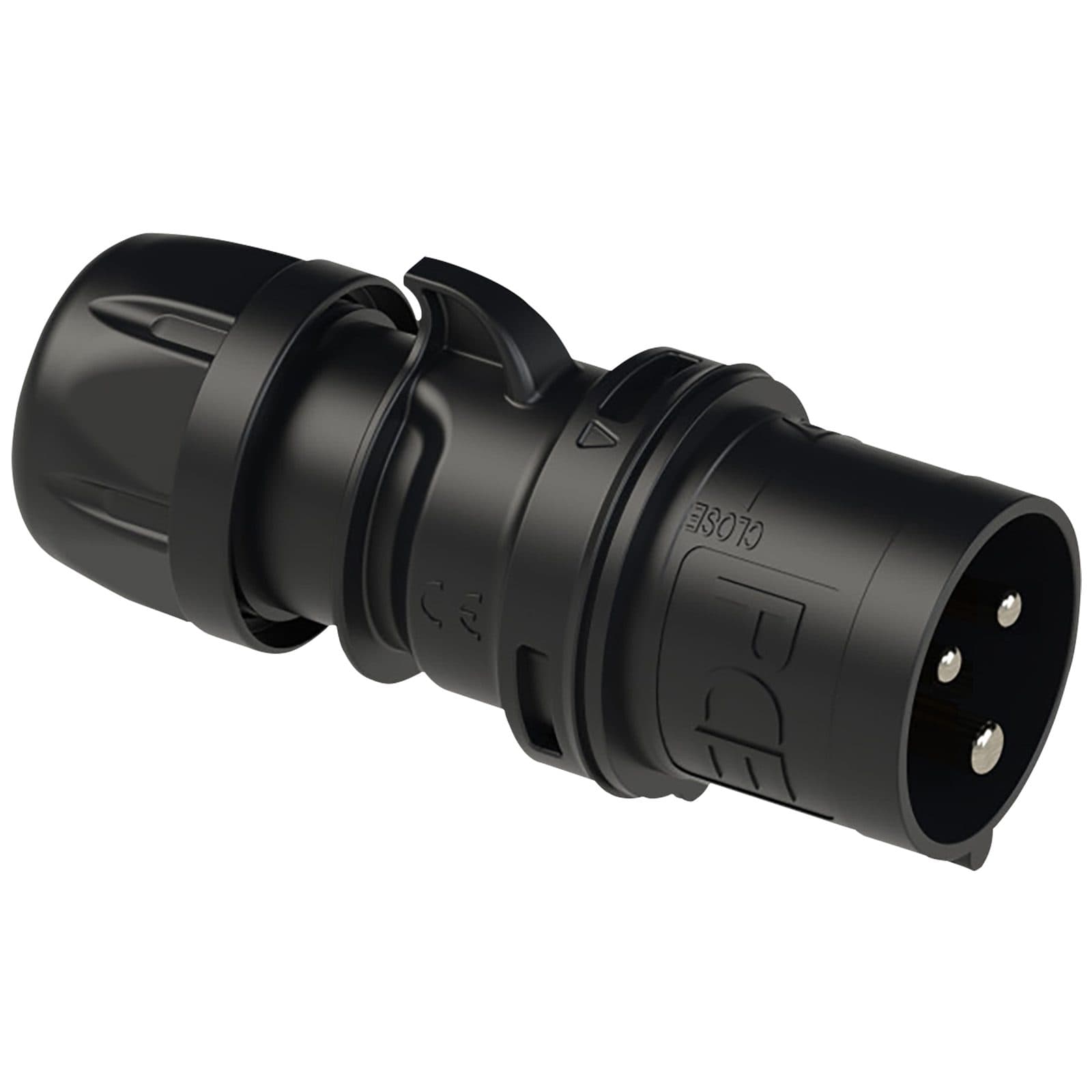 Plug 32A/240V 3P - Black - PCE 91317