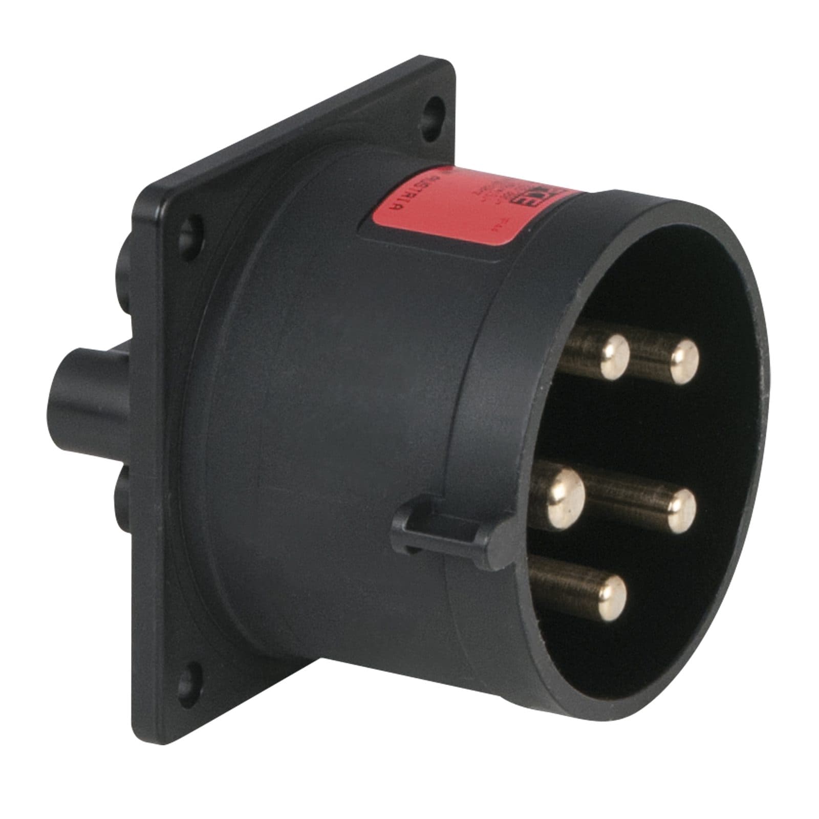 Socket Male 5P 32A/400V Black - PCE 91342