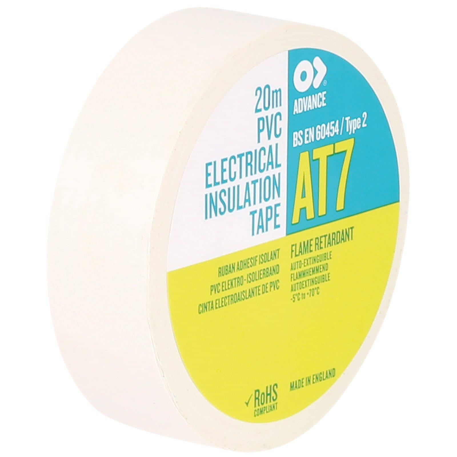 PVC Tape White - Advance 91401
