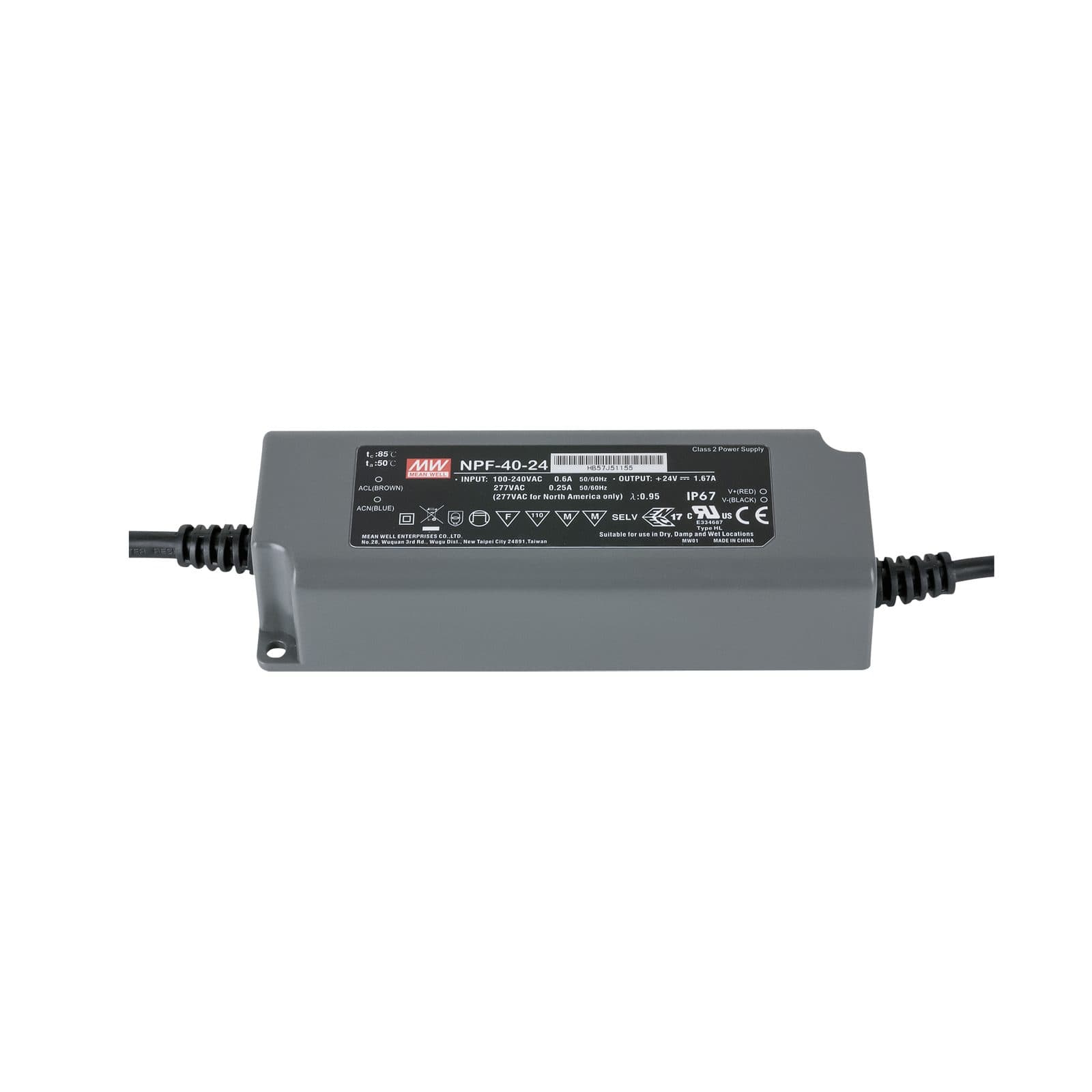 Power Supply 40 W 24 V DC - Meanwell A9900363