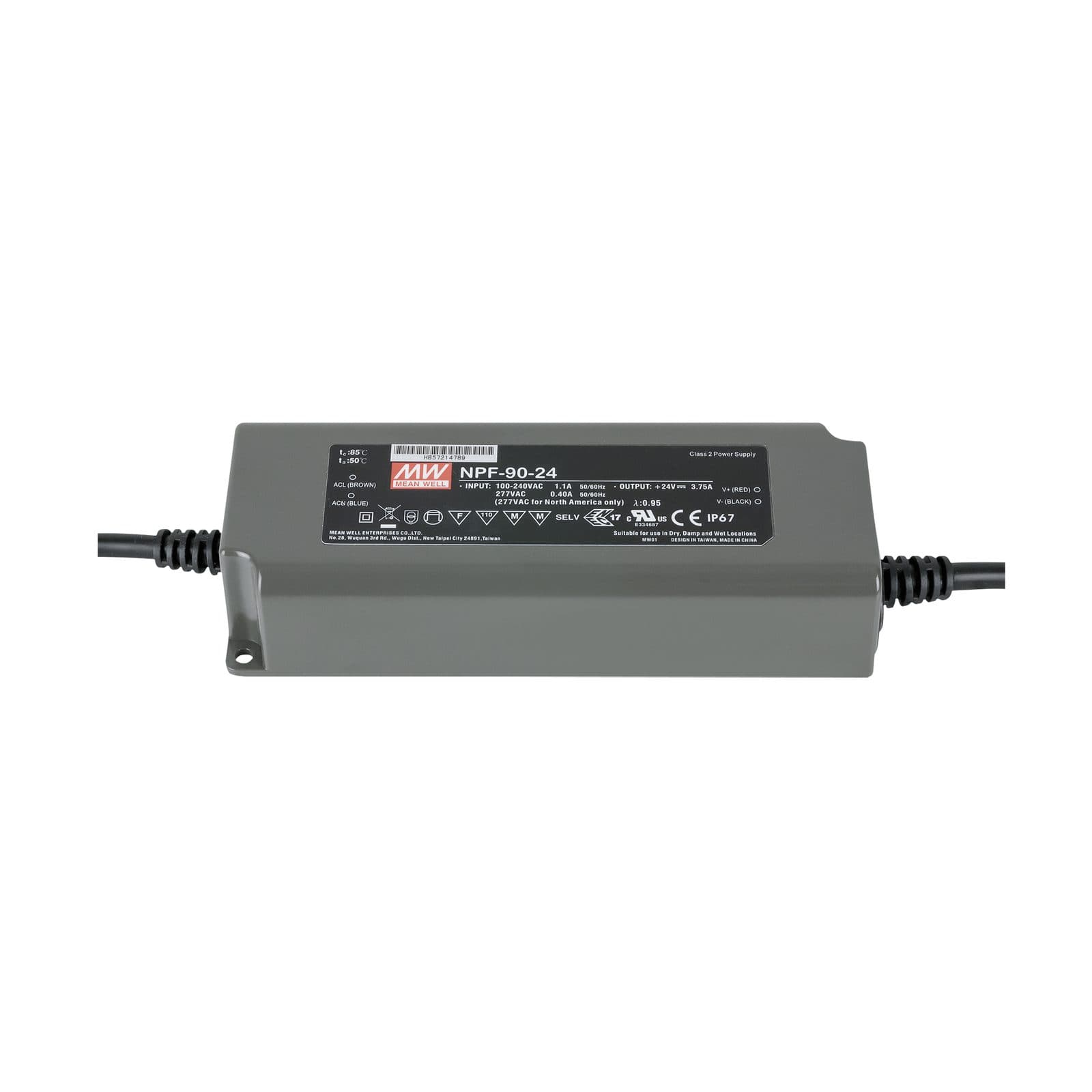 Power Supply 90 W 24 V DC - Meanwell A9900365