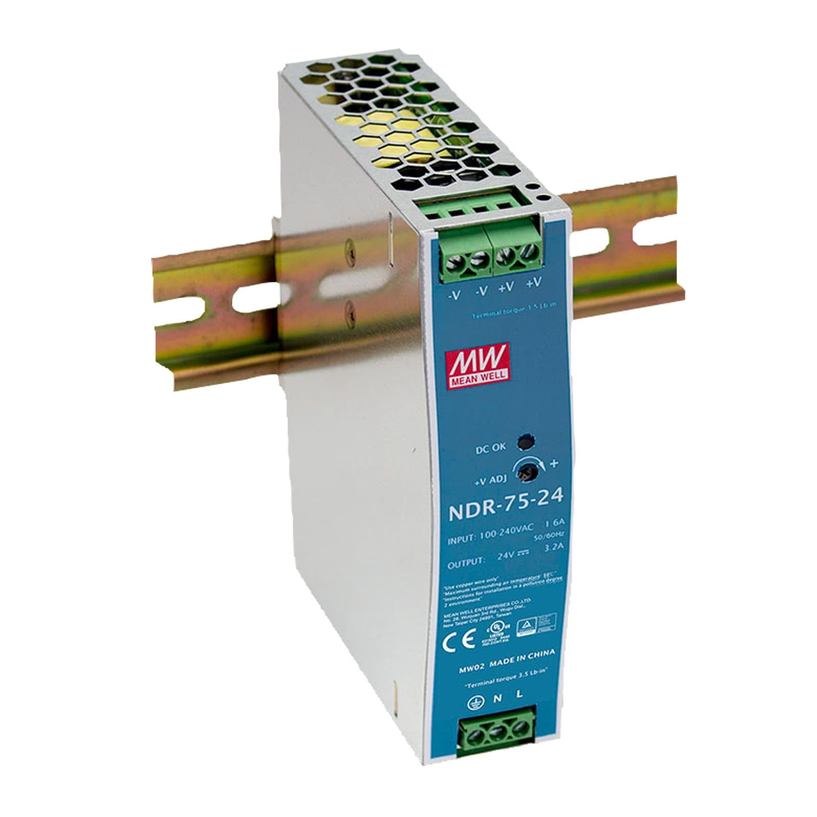 Power Supply DIN - 75 W 24 V DC - Meanwell A9900560