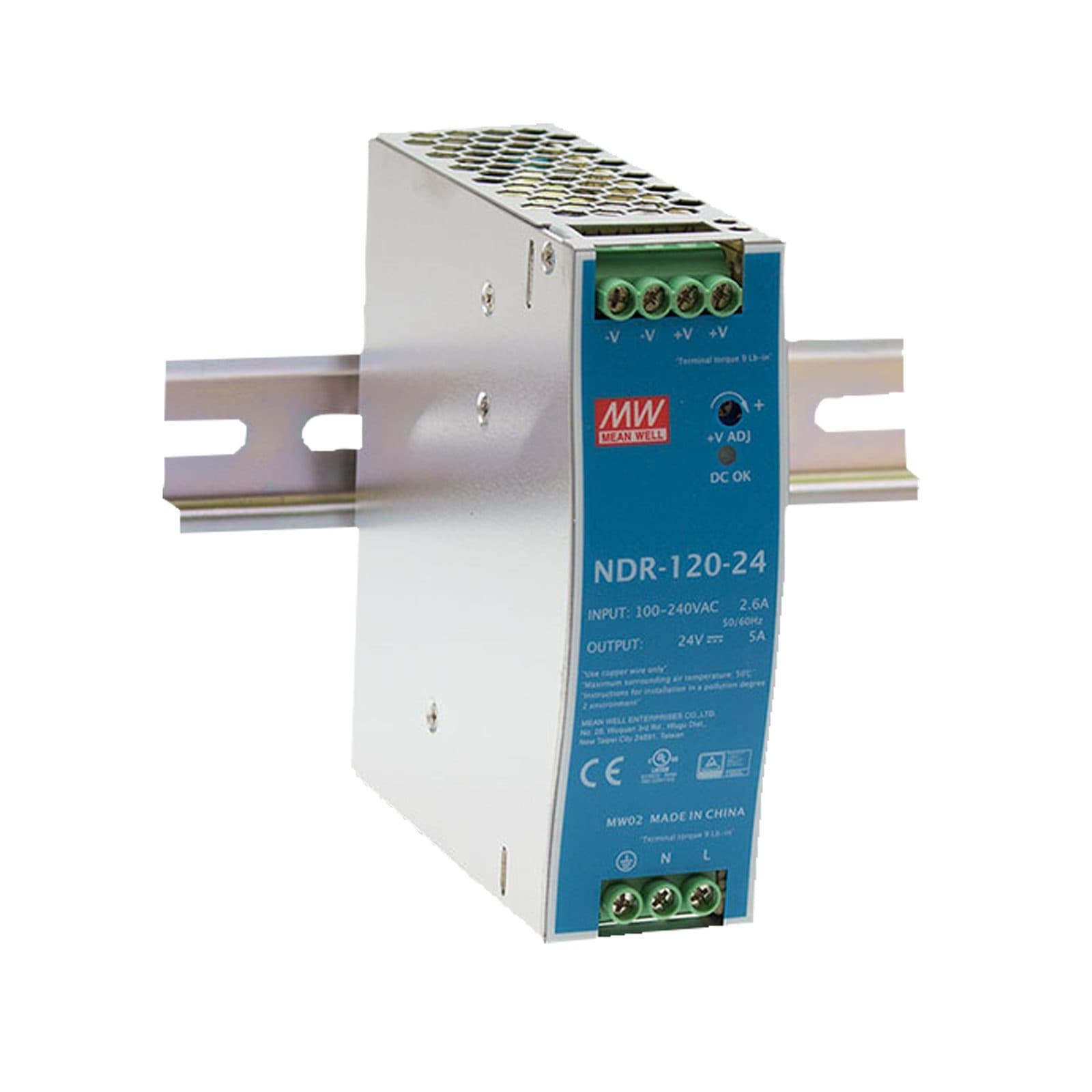 Power Supply DIN - 120 W 24 V DC - Meanwell A9900561