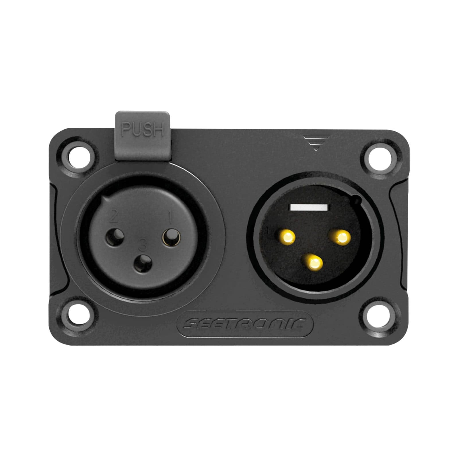 Telaio XLR 3P In/Out - Seetronic C3F2CWB
