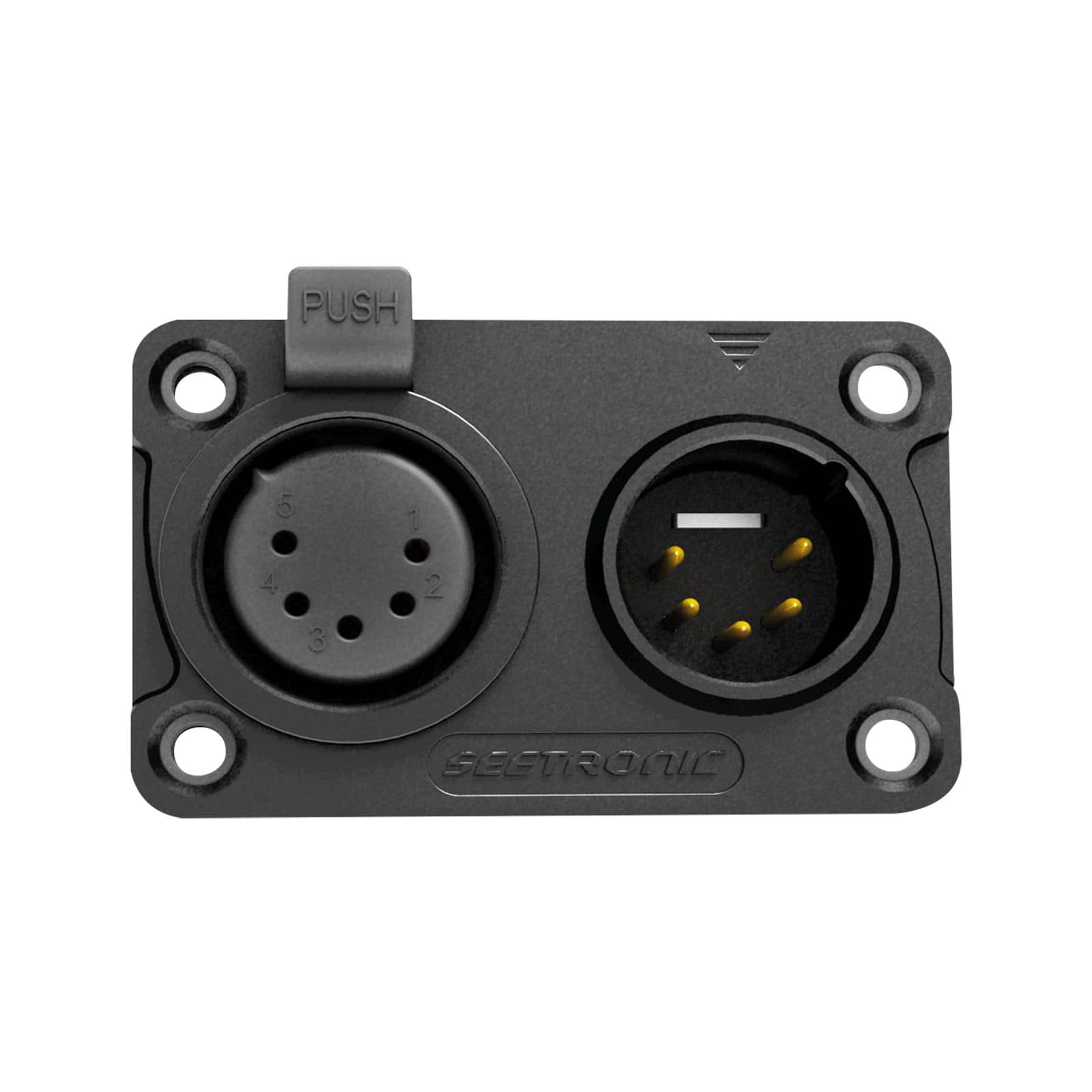 XLR 5P In/Output Chassis - Seetronic C5F2CWB