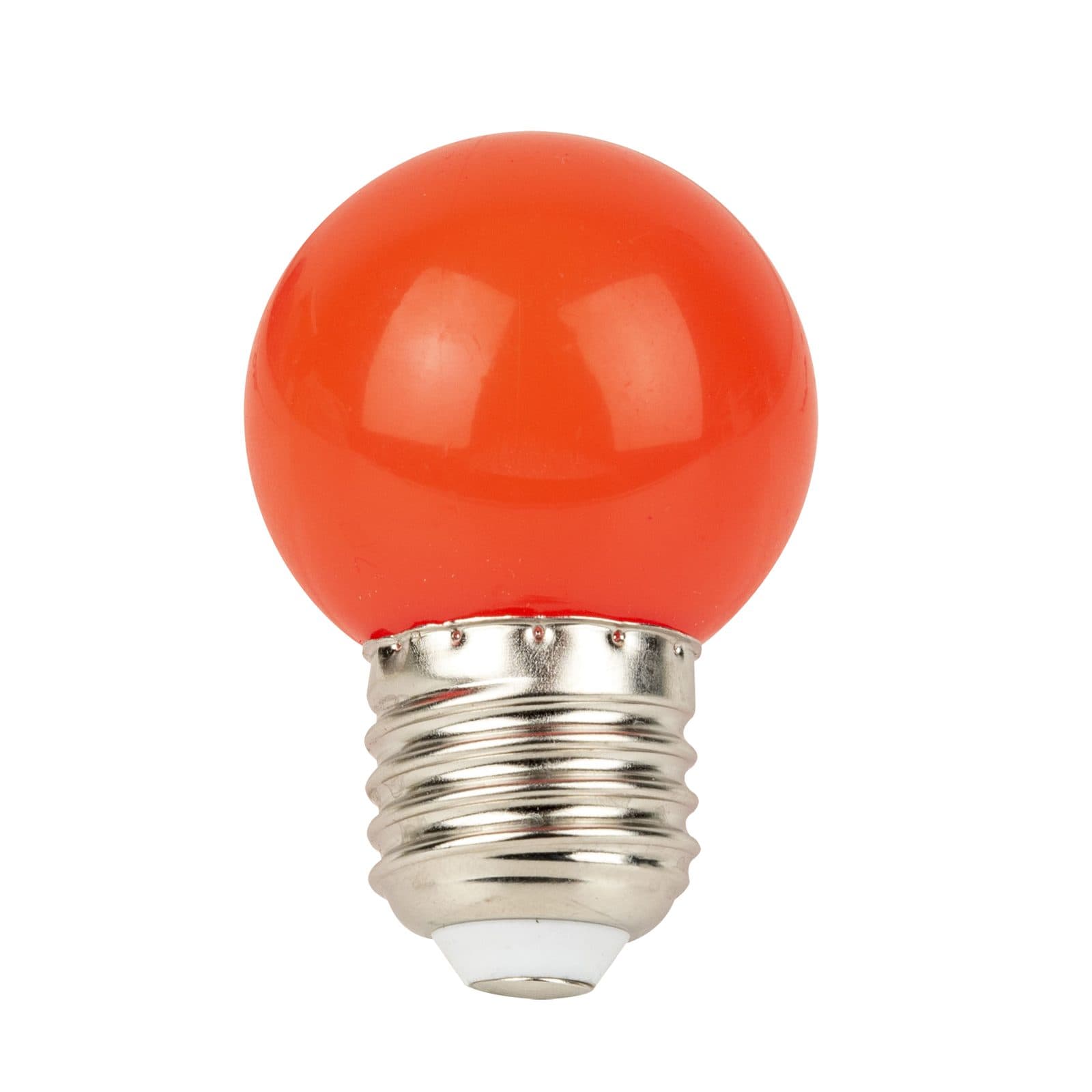 Lampadina LED G45 E27 1 W - R - Showgear E324001