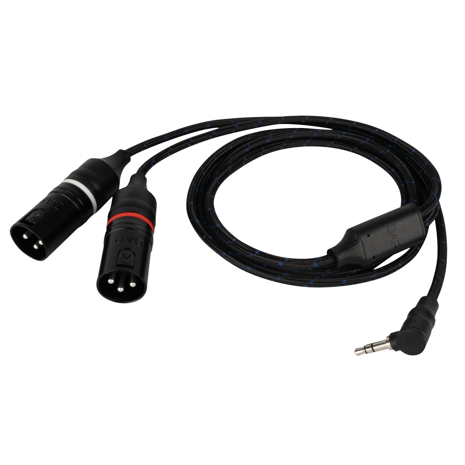 Mini-Jack 90° to 2 XLR/M 3P 1.5m - DAP FL117150