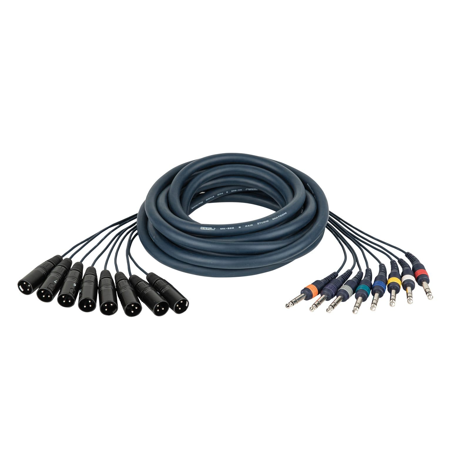 Cavo XLR/M 3P a 8 Jack stereo 6m - DAP FL68600