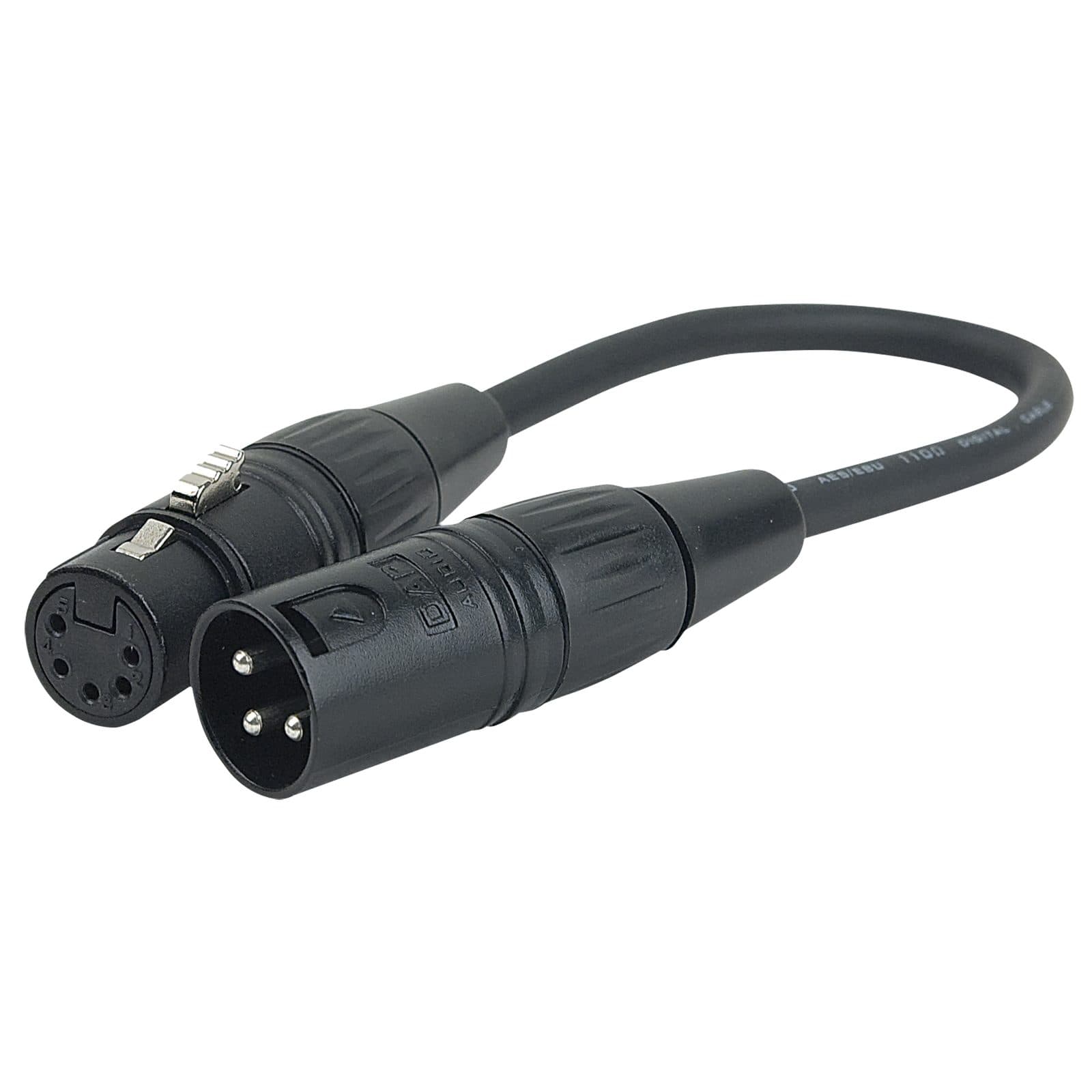 XLR 3P male a XLR 5P female - DAP FLA37