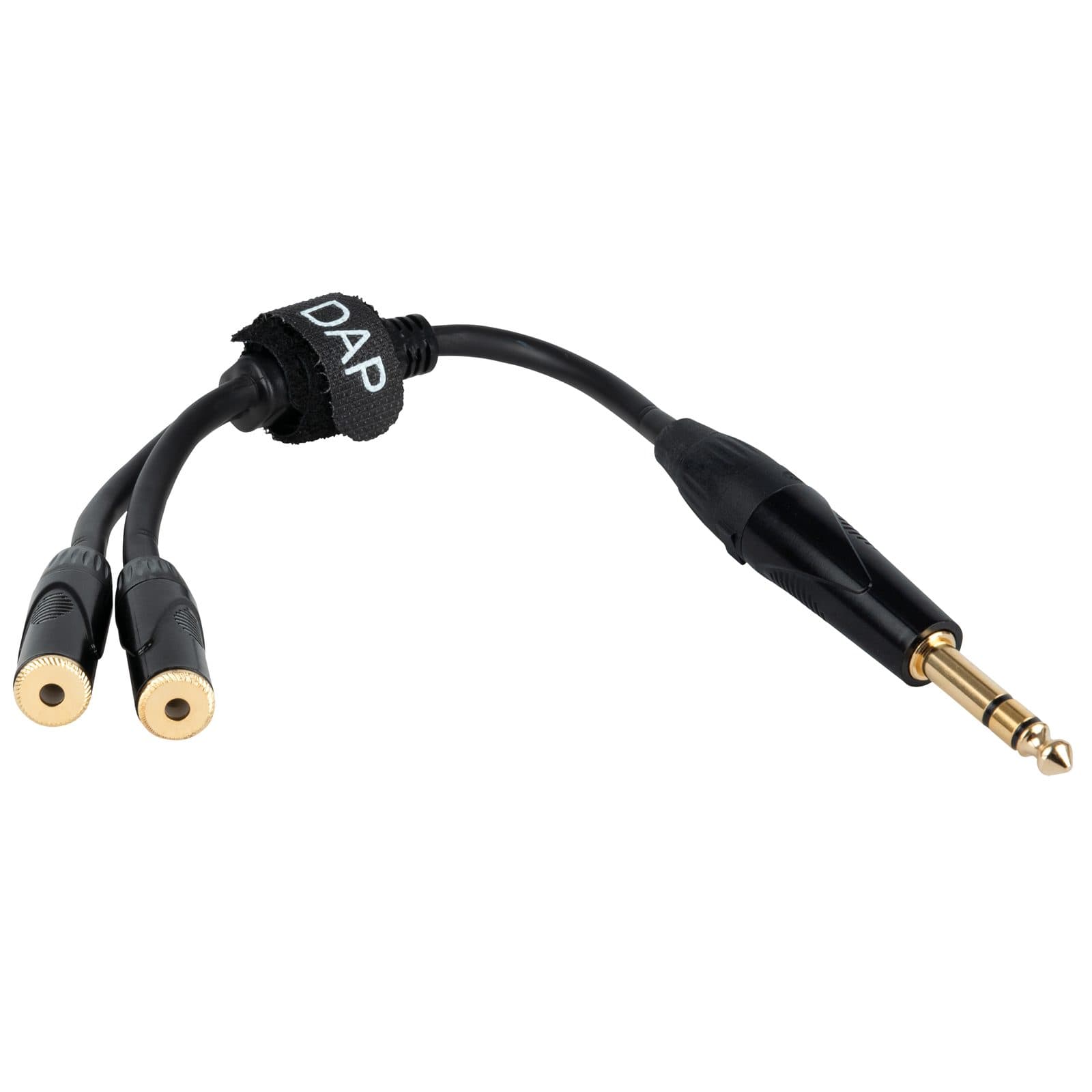 Jack TRS maschio 6.3 mm a 2 mini-jack TRS femmina 3.5 mm - DAP FLA54