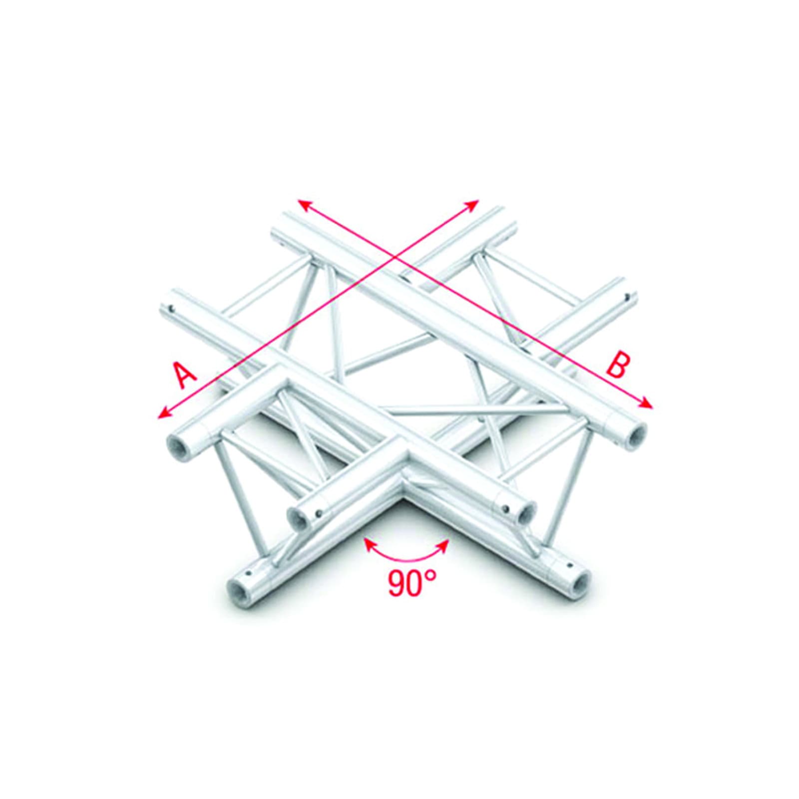 Triangle F Truss - 4-way - 50 cm F Ø 27,8 mm - Milos FT30041