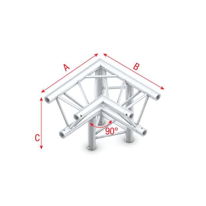 Triangle G Truss - Corner down right - apex down G - Milos GT30012