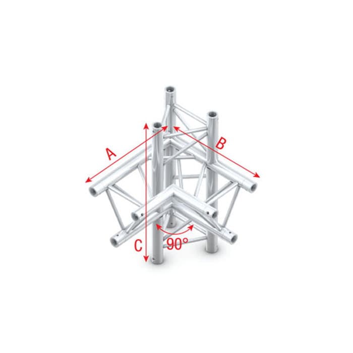 Triangle G Truss - Corner up/down - left - 74 cm G - Milos GT30015