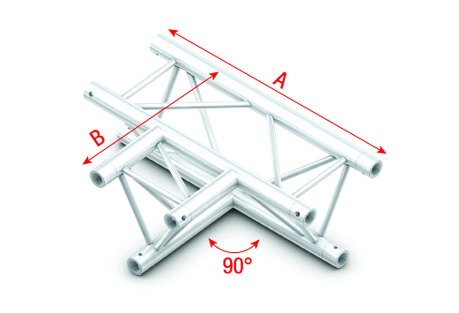 Triangle G Truss - 3-way horizontal - 50 cm - Milos GT30036