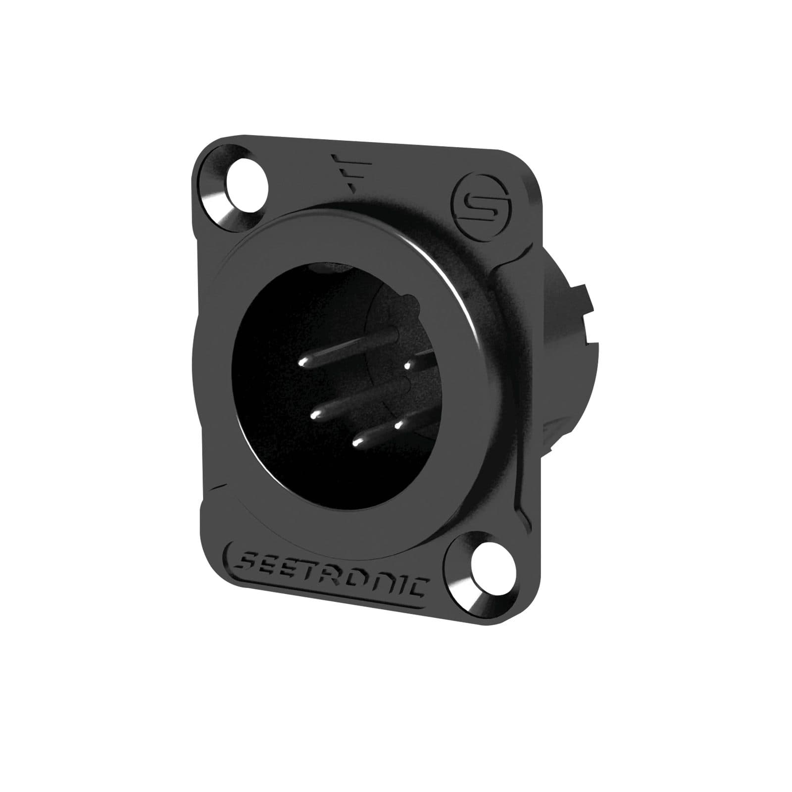 XLR 5P Chassis - male - Seetronic MJ5F2CB