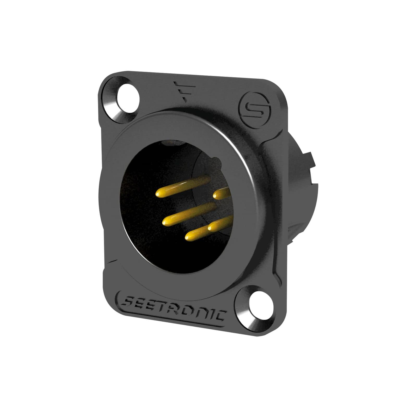 XLR 5P Chassis - male - Seetronic MJ5F2CBG