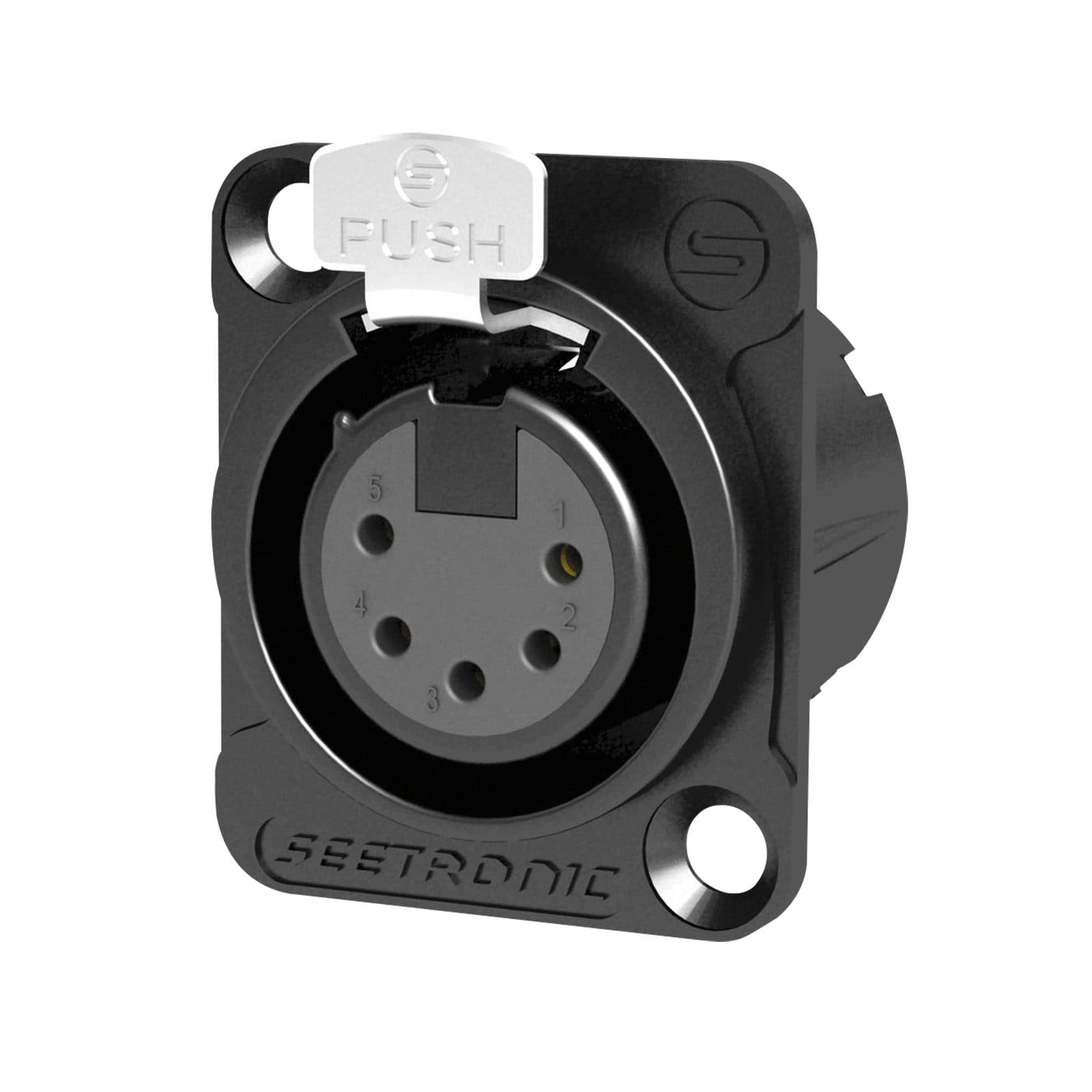 XLR 5P Chassis - female - Seetronic MK5F2CBG