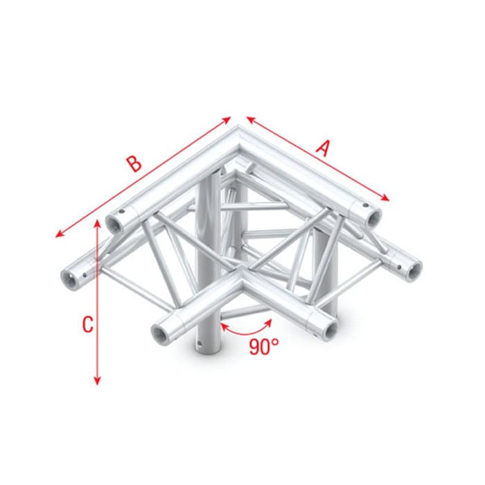 Triangle P Truss - Corner down right - apex up P - Milos PT30010