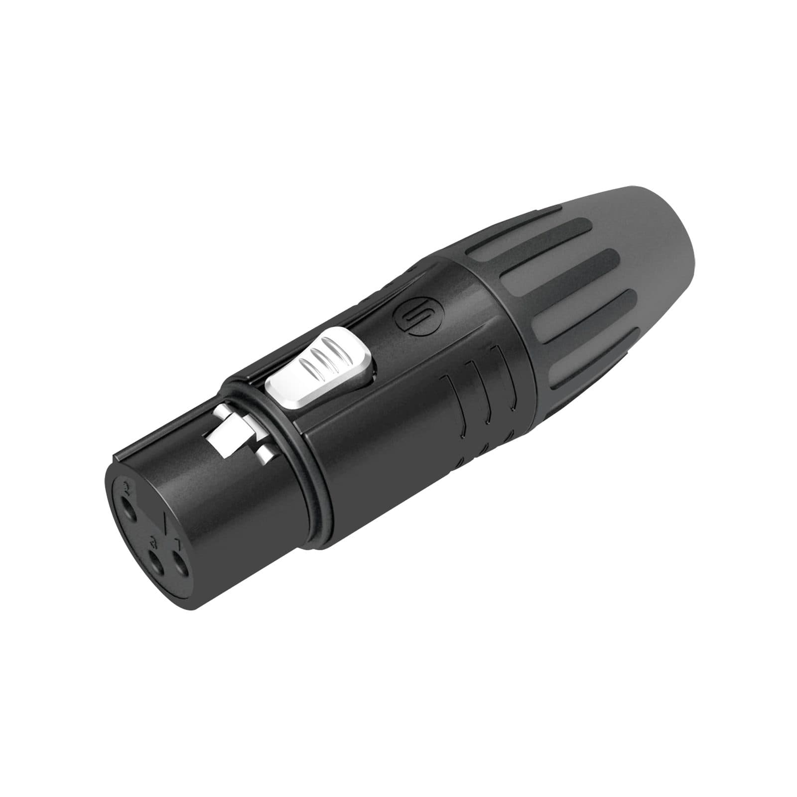 XLR 3P Connector - Silver contacts - Seetronic SCMF3B