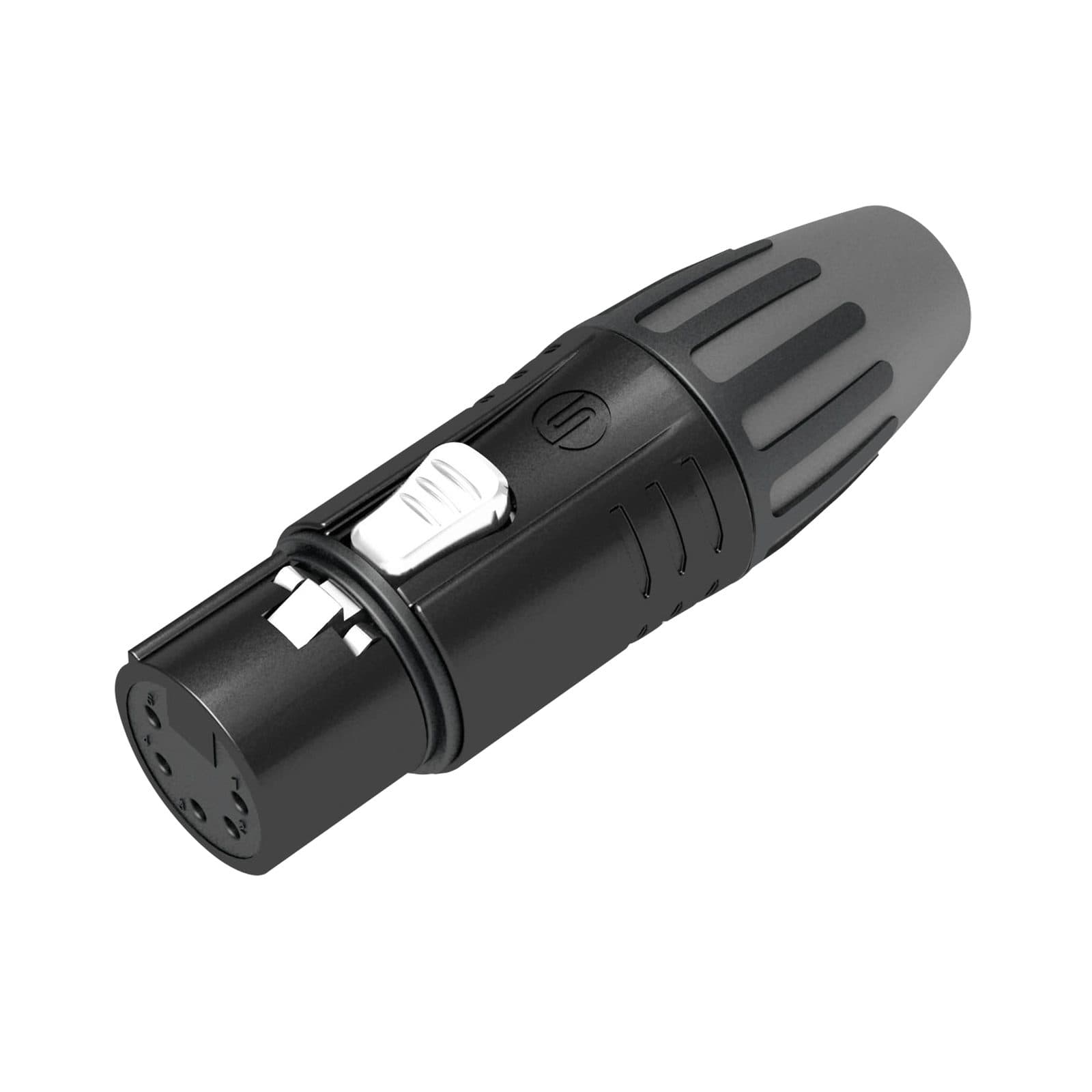 XLR 5P Connector - Silver contacts - Seetronic SCMF5B