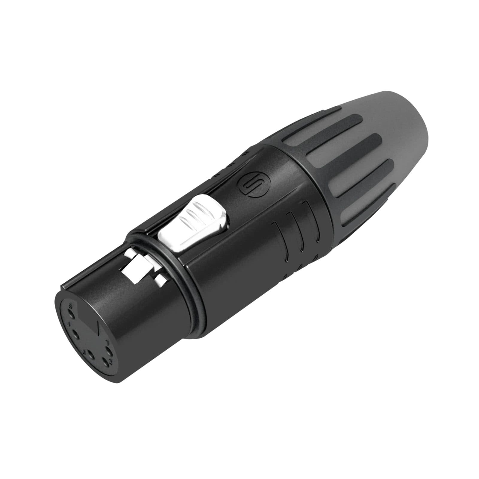 XLR 5P Connector - Gold contacts - Black housing - Seetronic SCMF5BG