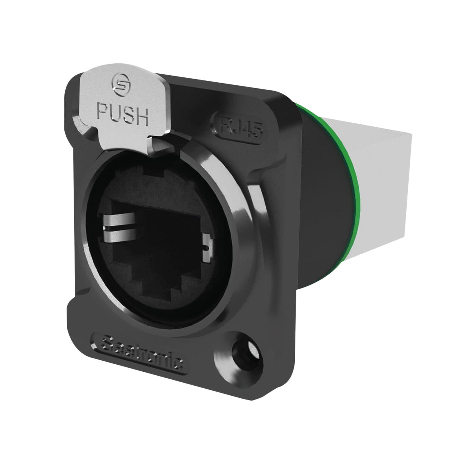 RJ45 Chassis Feedthrough locking receptacle - Seetronic SE8FDNH13B