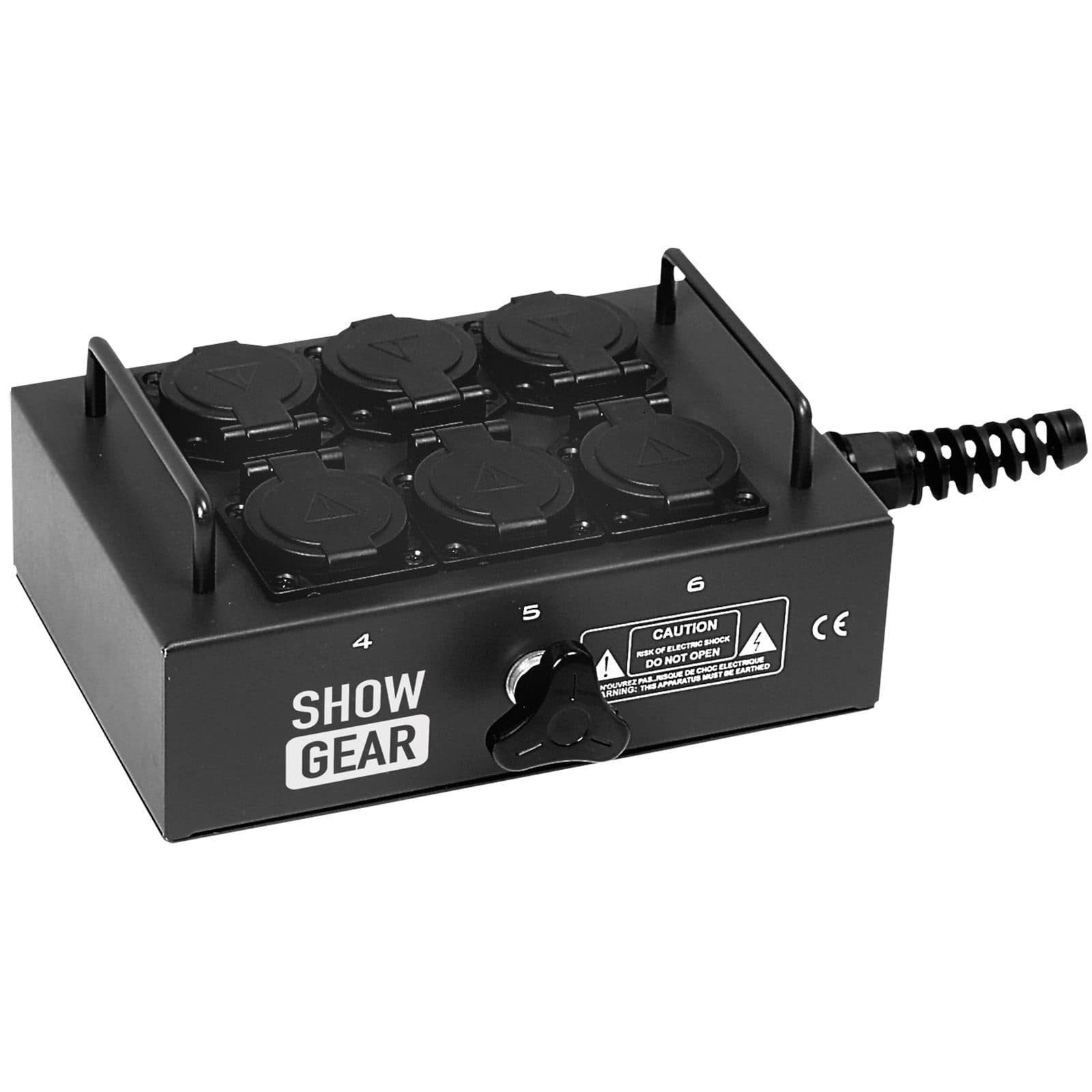 6 Schuko's + cavo + morsetto - Showgear 50289