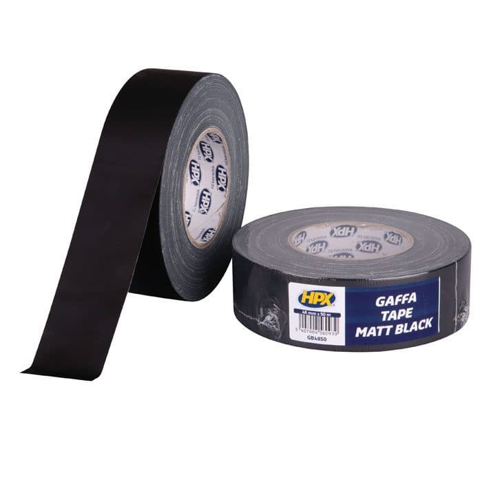 Gaffa Tape Matte Black - 48 mm / 50m - HPX 90694